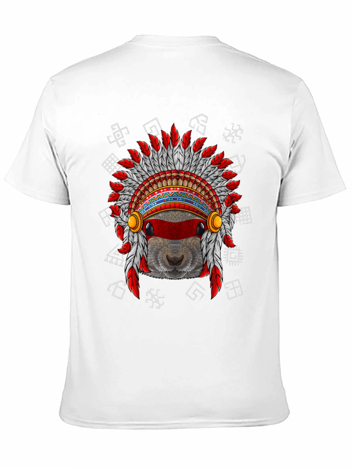 Native American Headdress Beaver T-Shirt