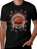 Native American Headdress Beaver T-Shirt