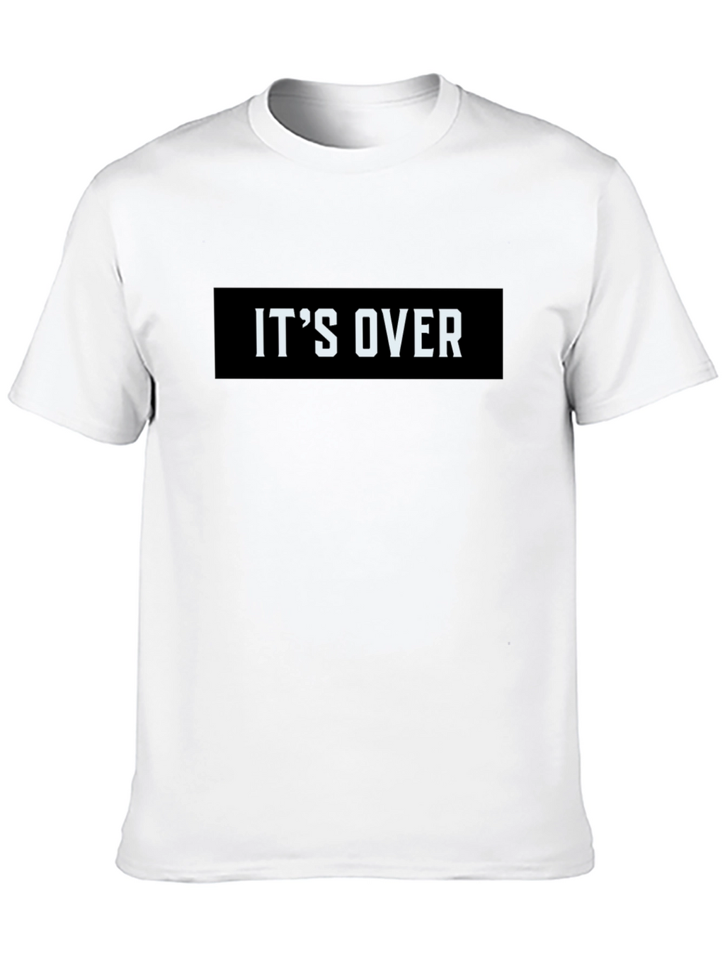 Its Over Graphic Tee - Black Casual T-Shirt