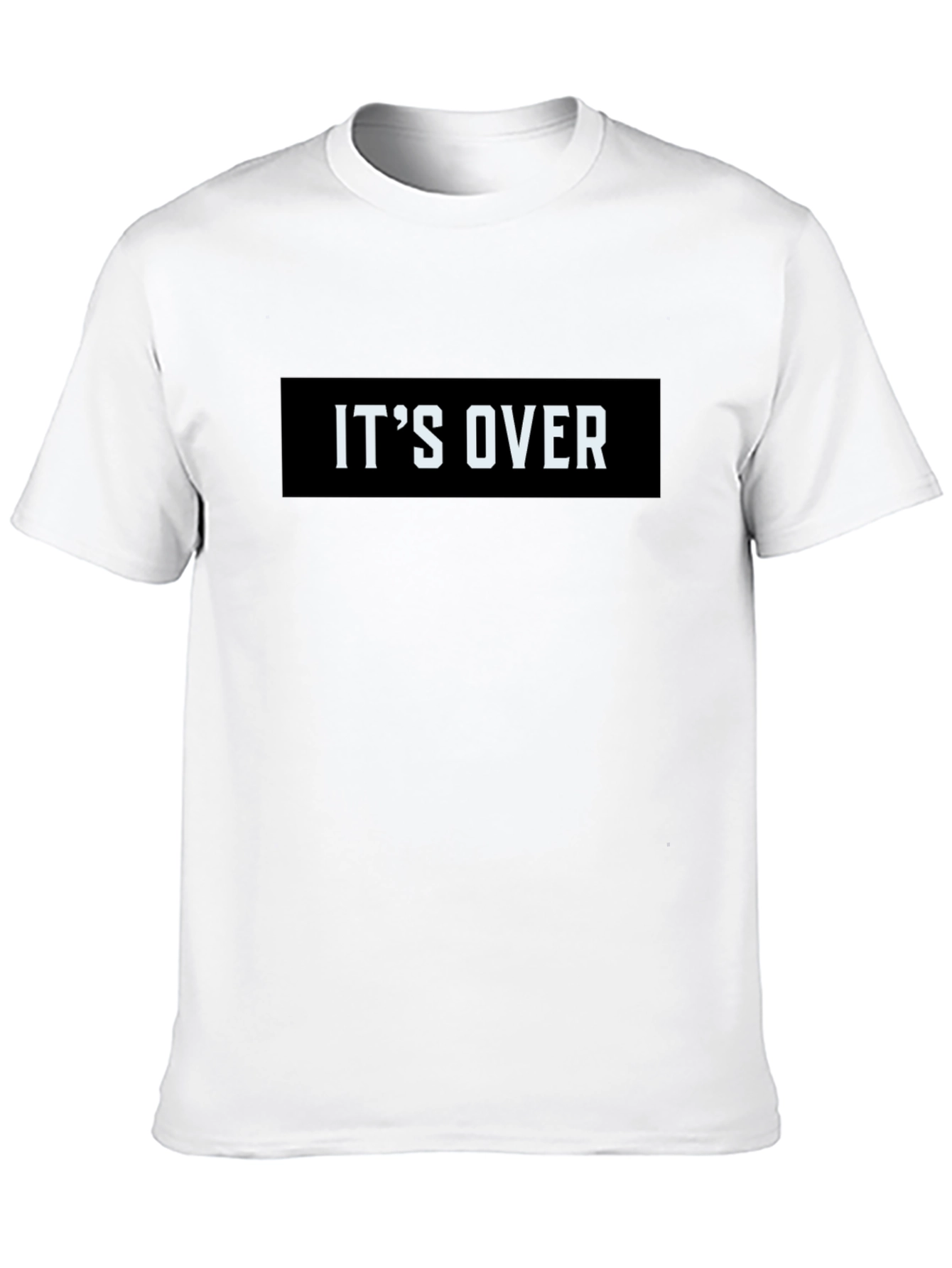 Its Over Graphic Tee - Black Casual T-Shirt