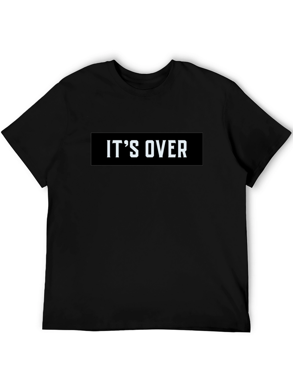 Its Over Graphic Tee - Black Casual T-Shirt