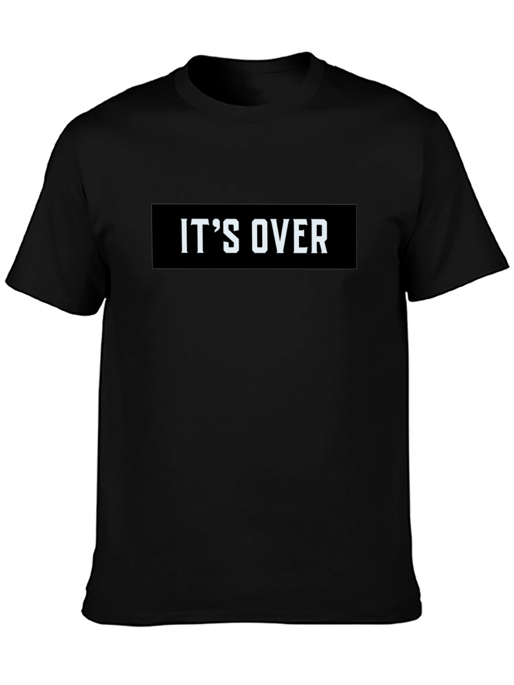 Its Over Graphic Tee - Black Casual T-Shirt