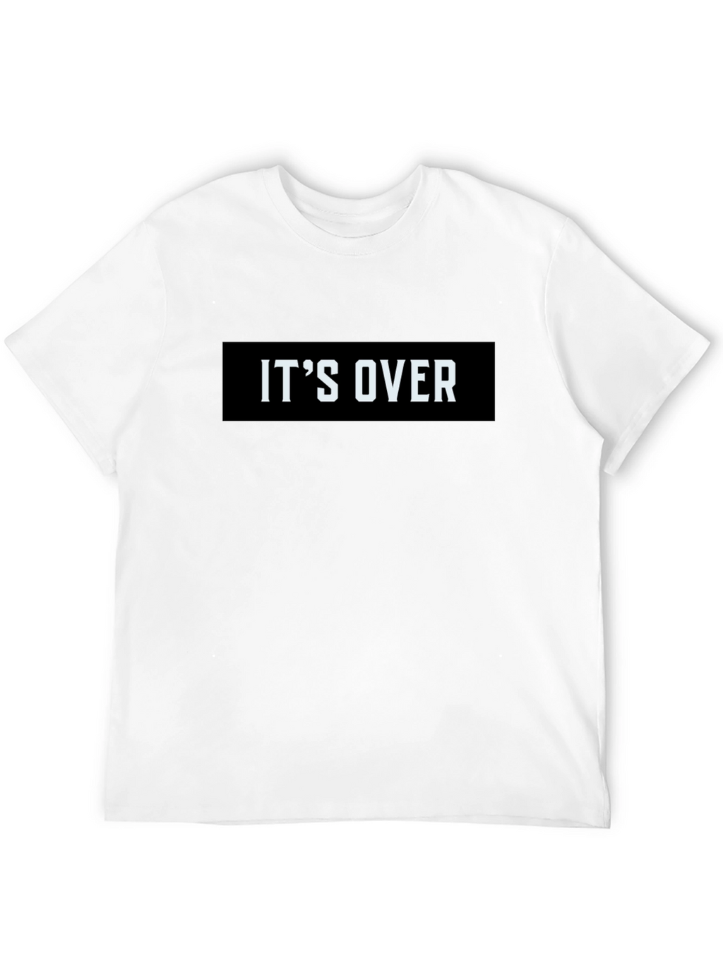 Its Over Graphic Tee - Black Casual T-Shirt