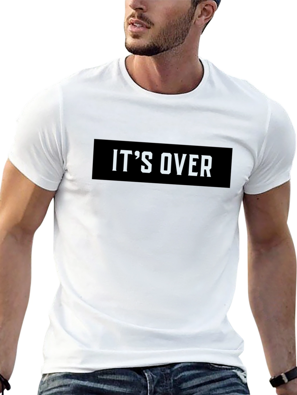 Its Over Graphic Tee - Black Casual T-Shirt