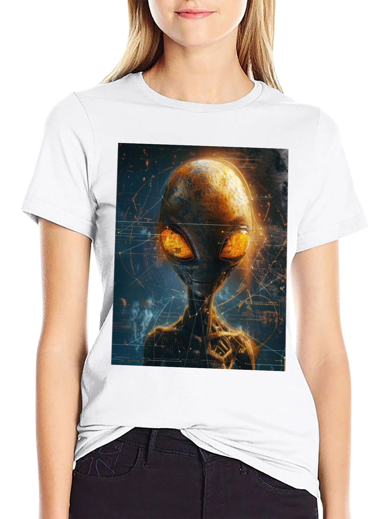 Alien Graphic T-Shirt - Extraterrestrial Design Tee
