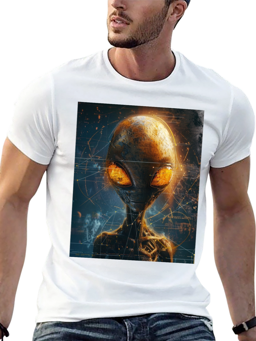 Alien Graphic T-Shirt - Extraterrestrial Design Tee