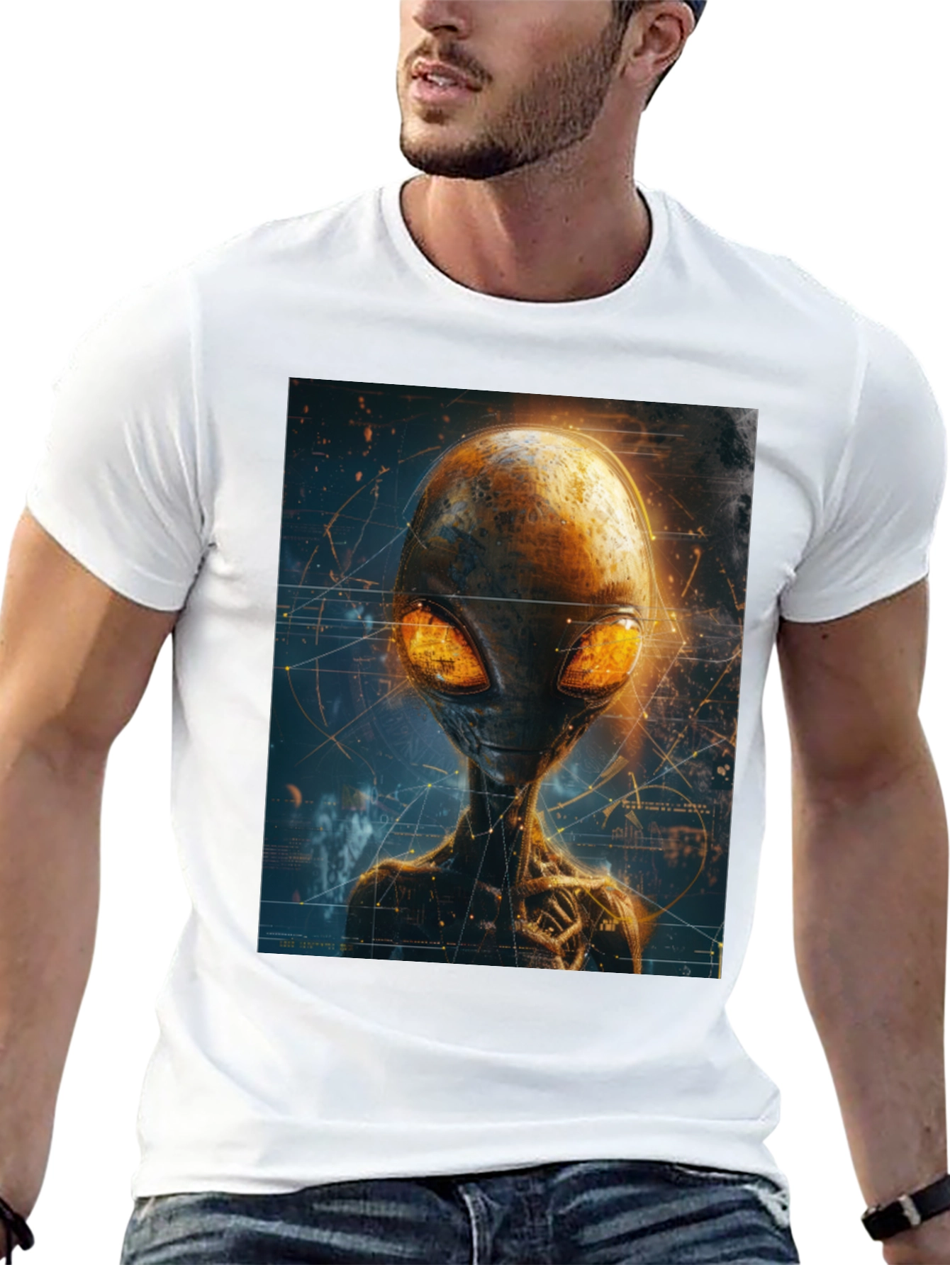 Alien Graphic T-Shirt - Extraterrestrial Design Tee