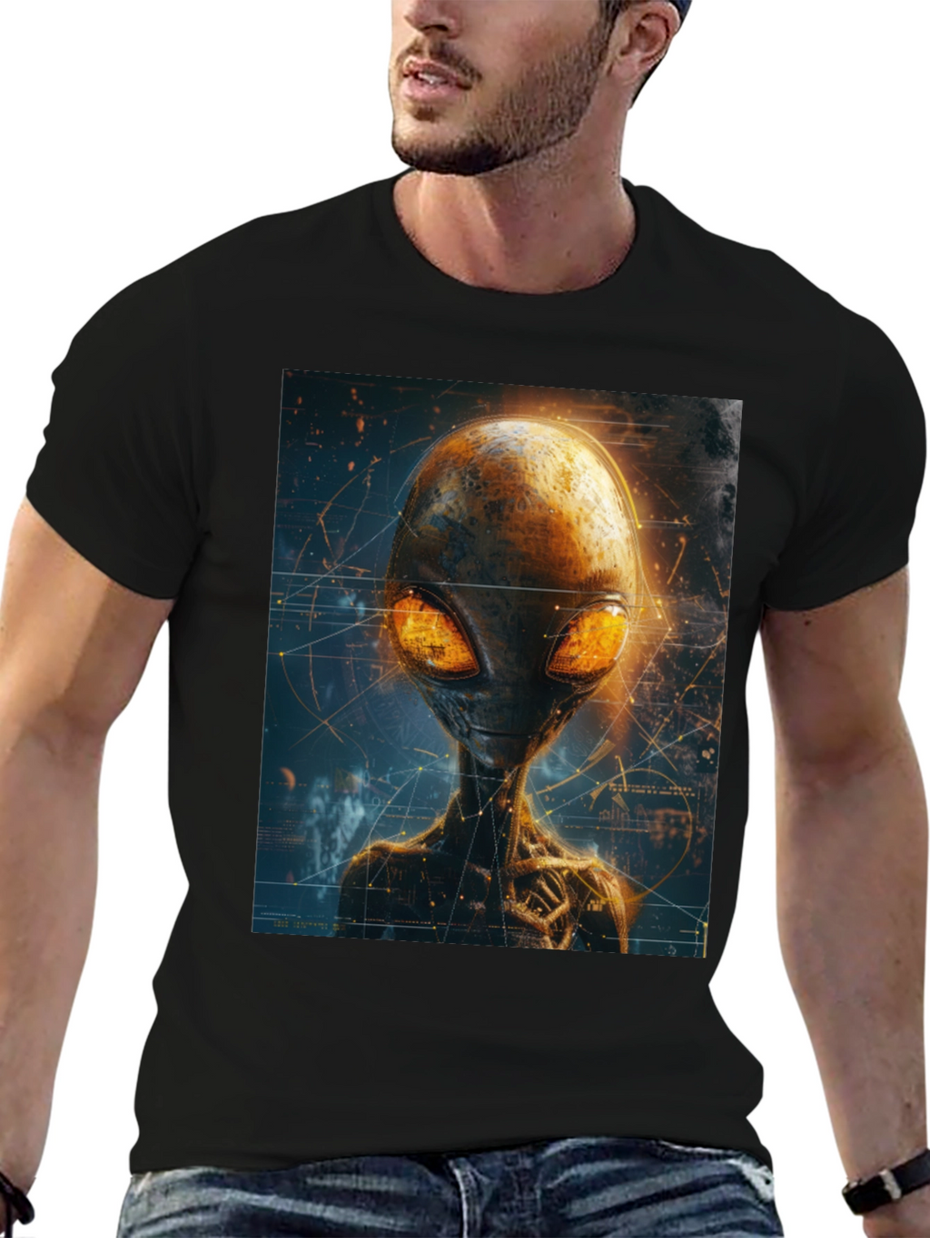 Alien Graphic T-Shirt - Extraterrestrial Design Tee