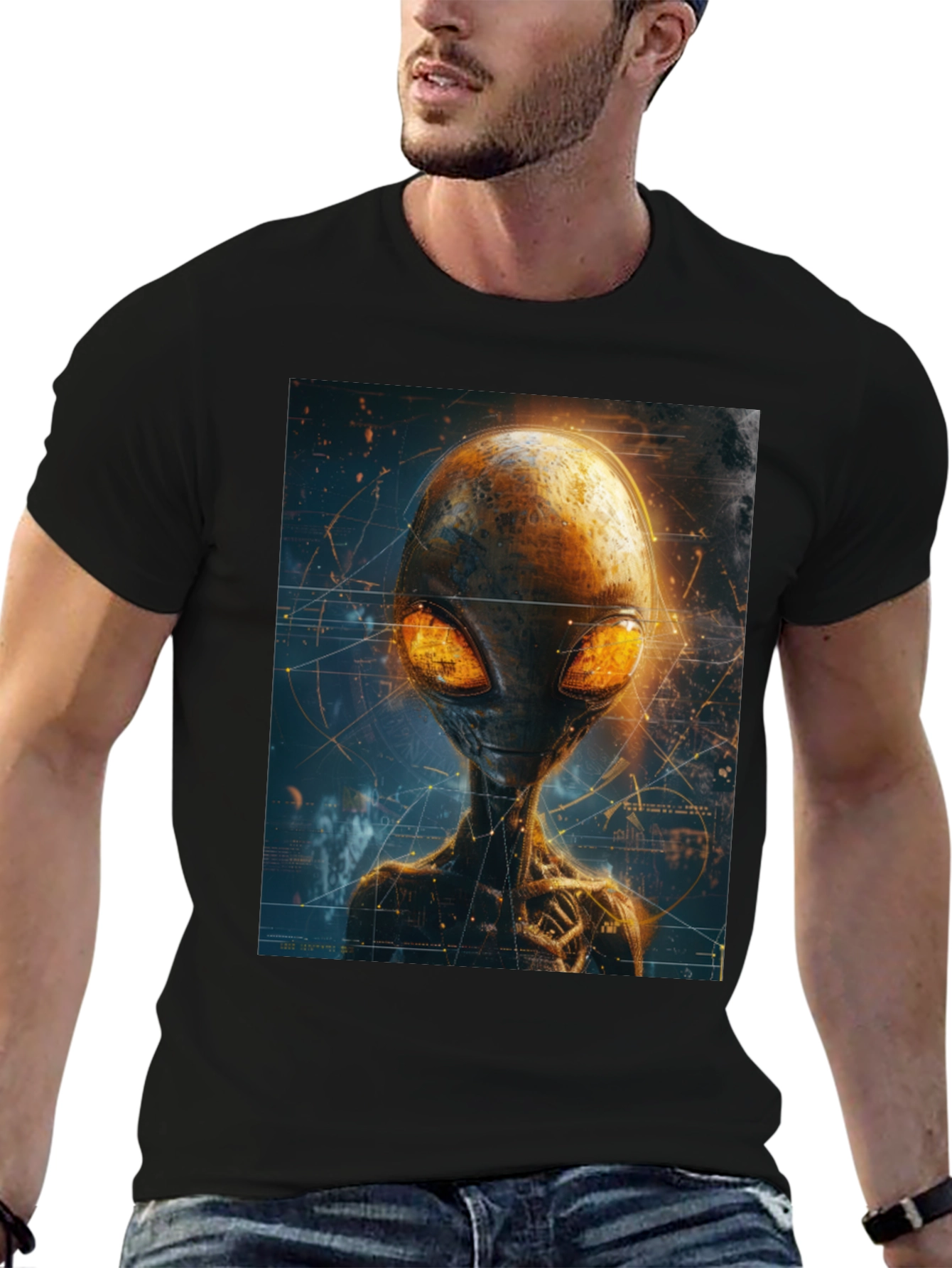 Alien Graphic T-Shirt - Extraterrestrial Design Tee