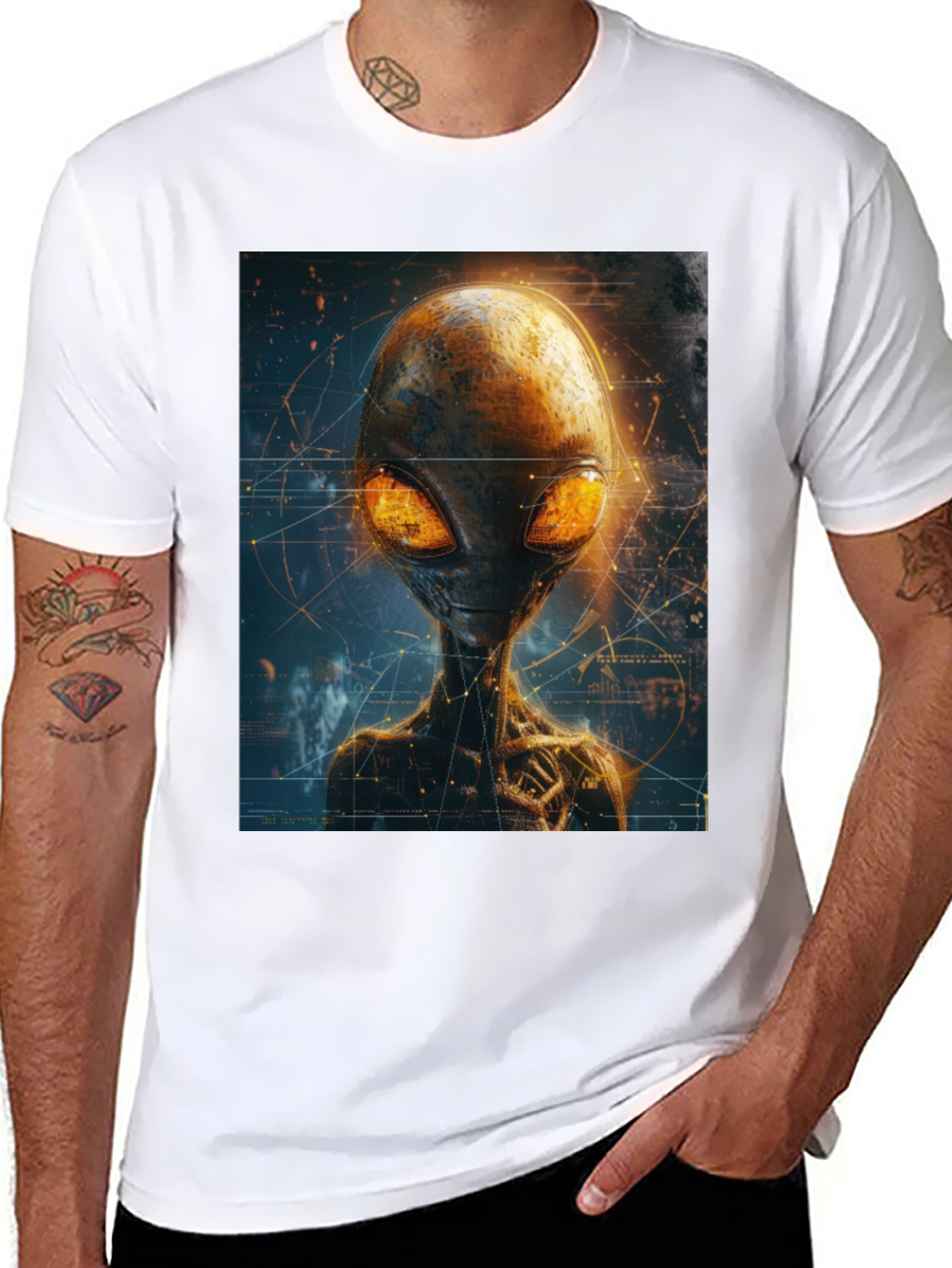 Alien Graphic T-Shirt - Extraterrestrial Design Tee