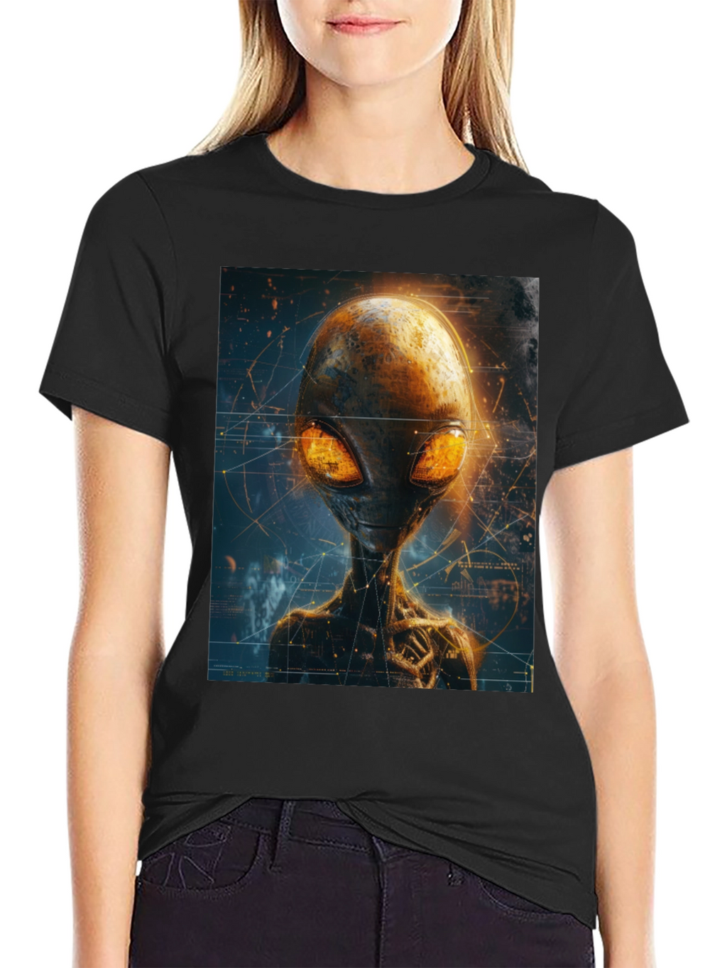Alien Graphic T-Shirt - Extraterrestrial Design Tee