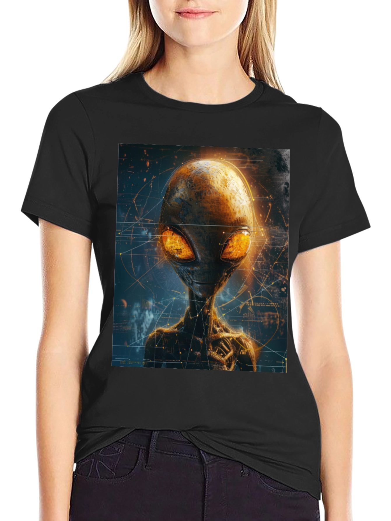 Alien Graphic T-Shirt - Extraterrestrial Design Tee