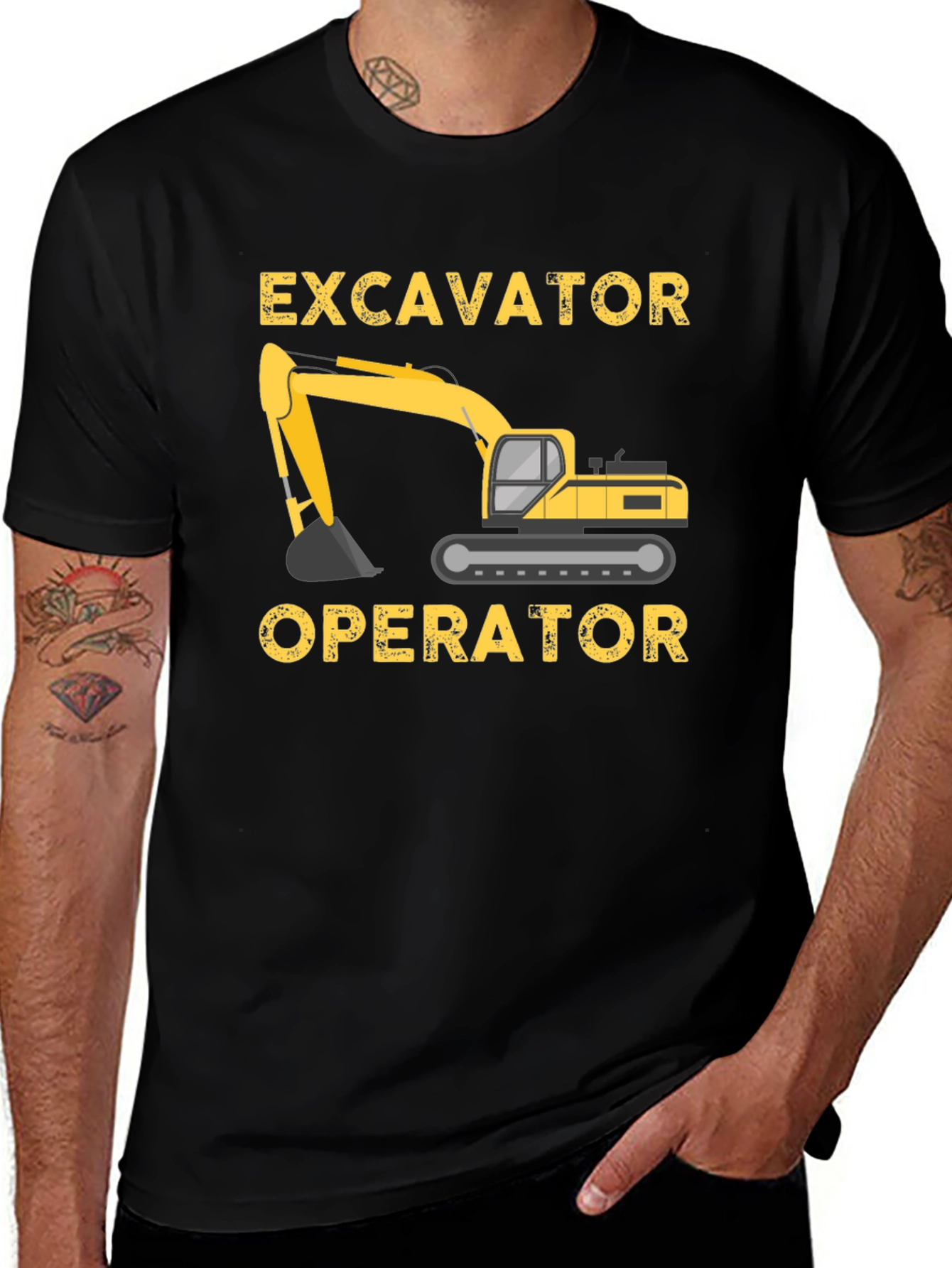 Excavator Operator T-Shirt - Heavy Equipment Graphic Tee