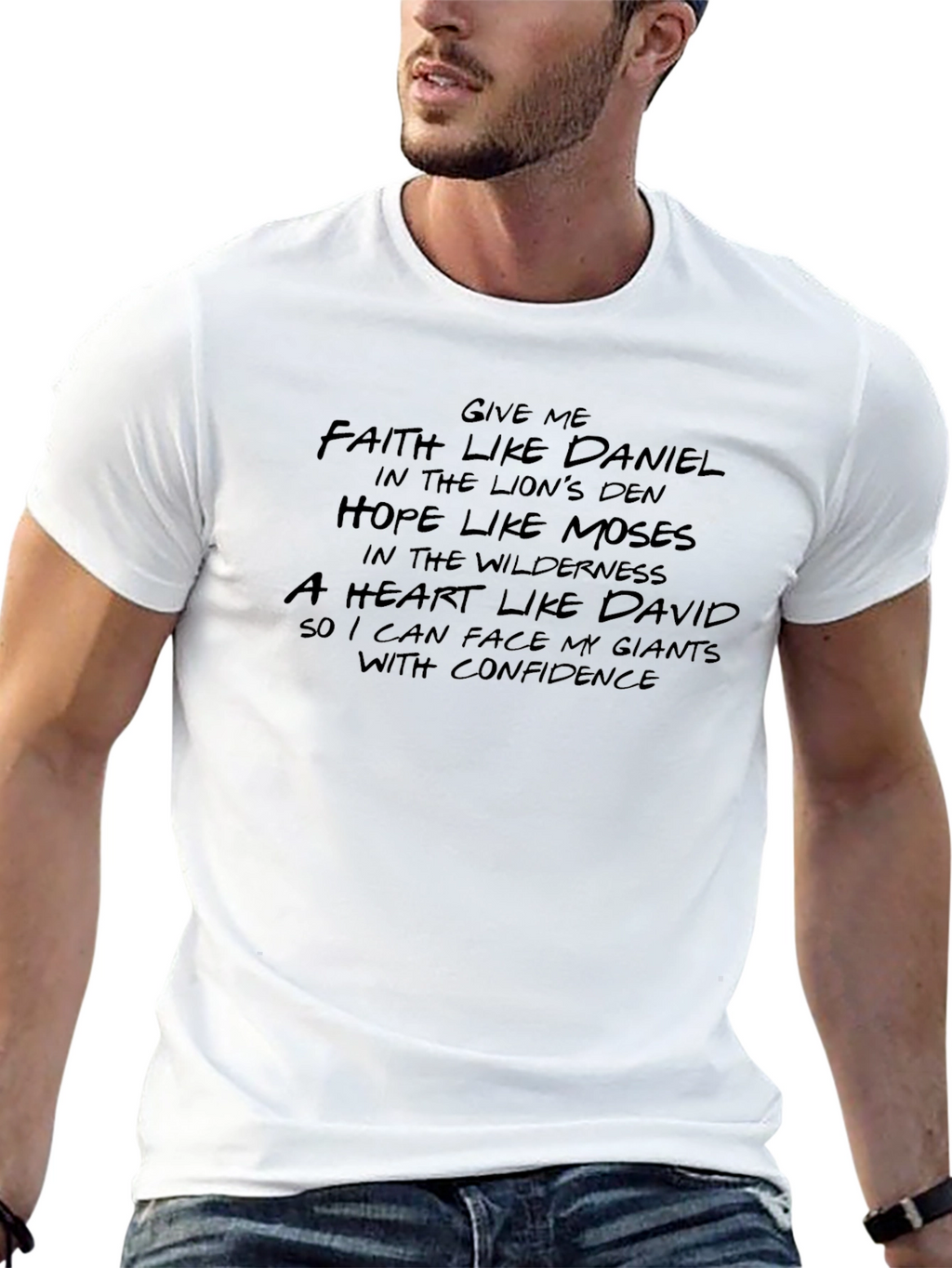 Faith Hope Heart Inspirational Graphic Tee