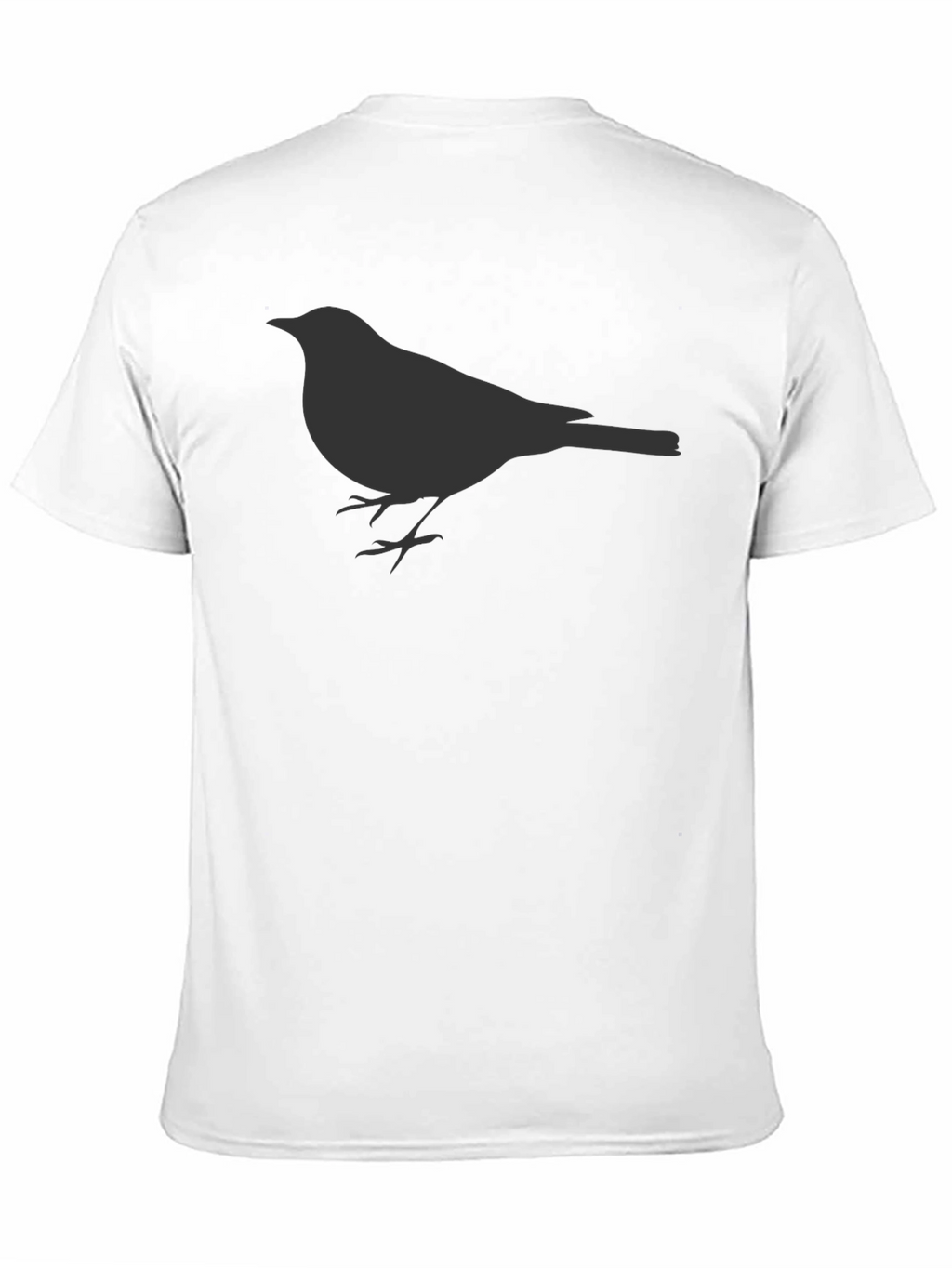 Mens Black Bird Graphic Tee - Casual Style