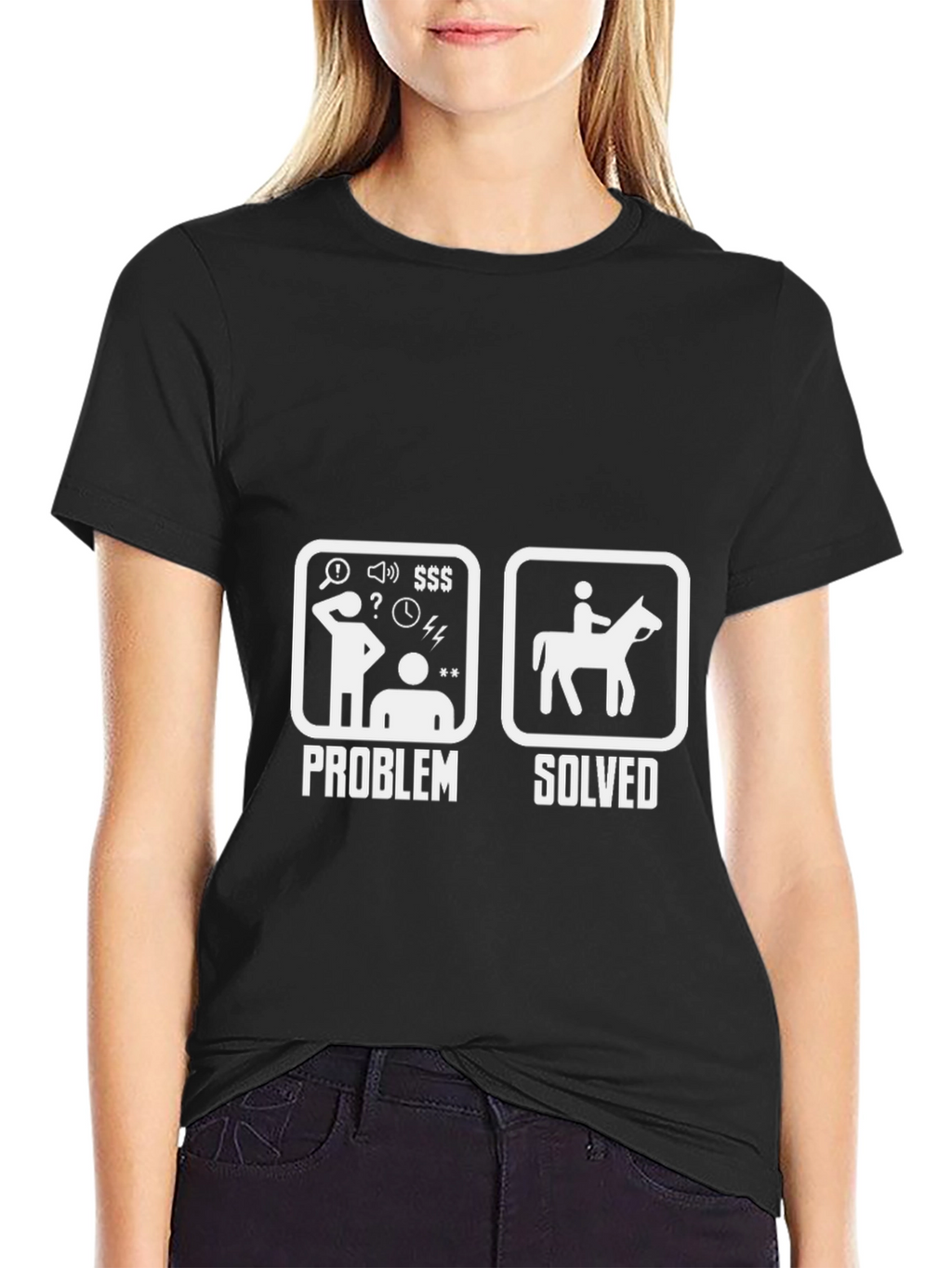 Problem Solved Horse Rider T-Shirt