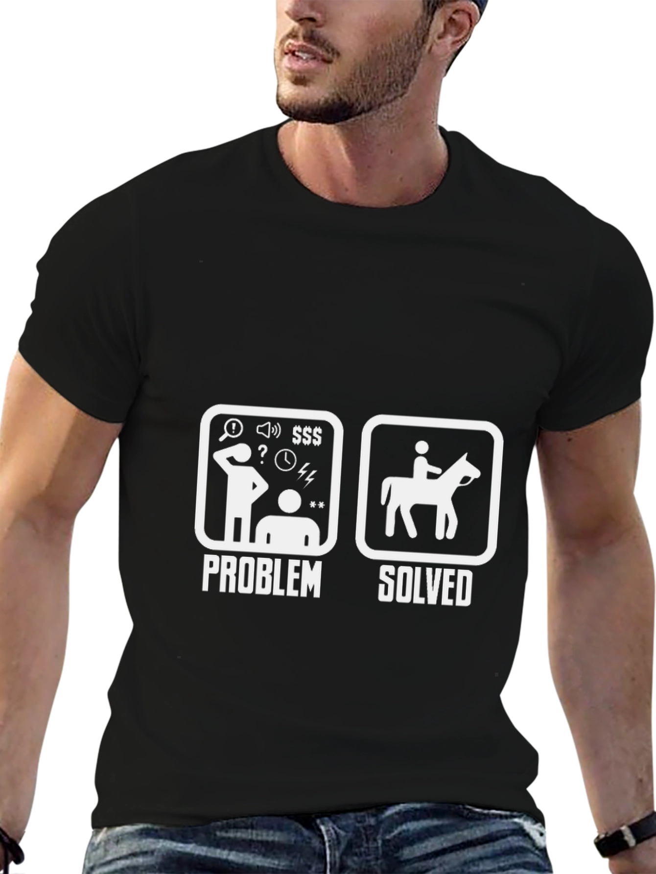 Problem Solved Horse Rider T-Shirt