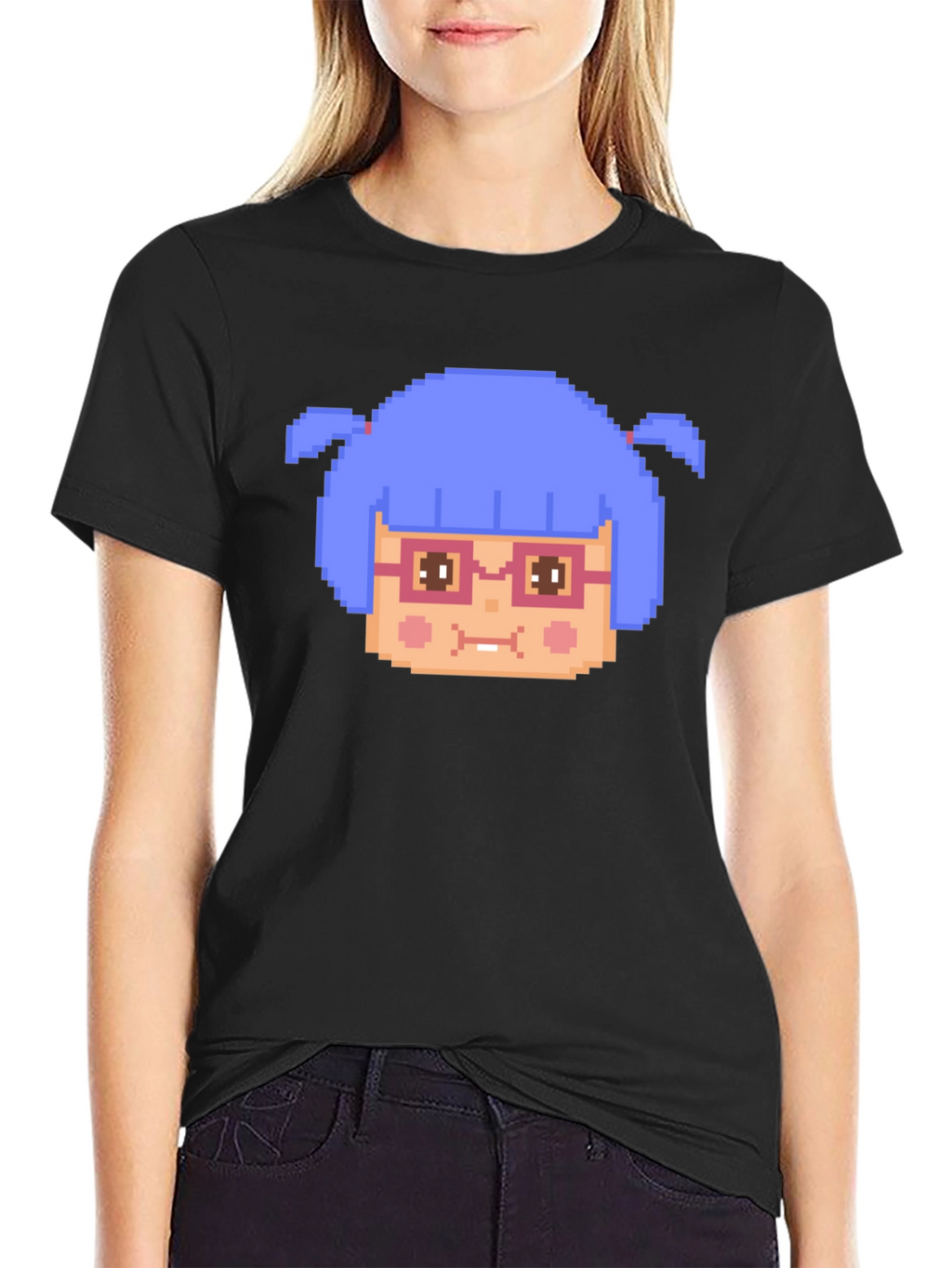 Pixel Art Girl T-Shirt - Funny Retro Gaming Tee