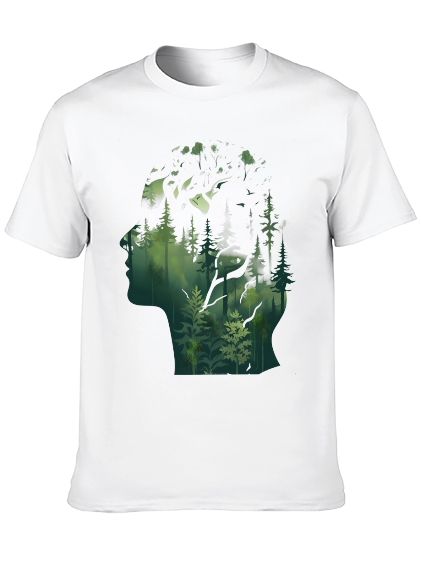 Nature Silhouette Graphic Tee - Black