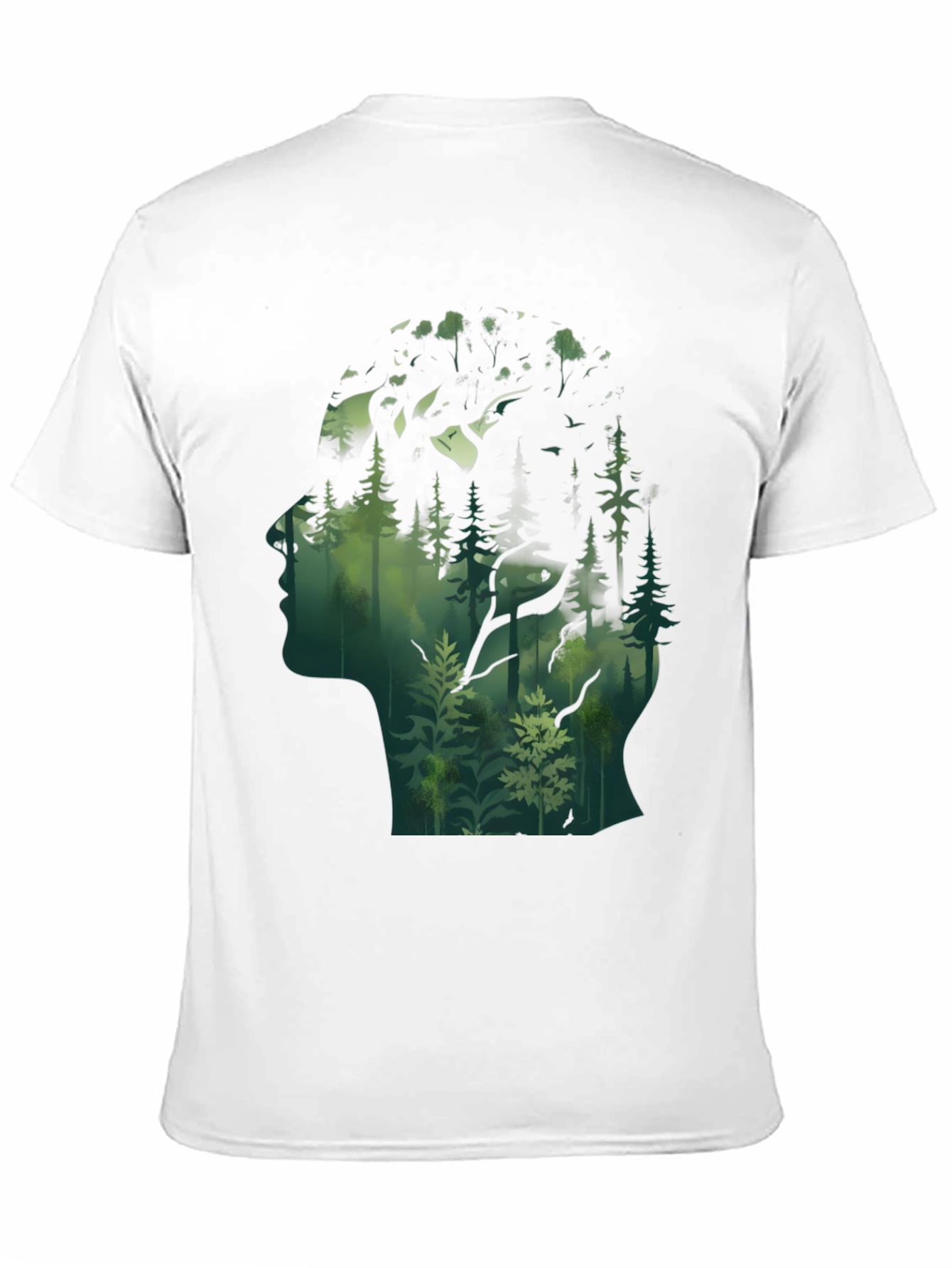 Nature Silhouette Graphic Tee - Black