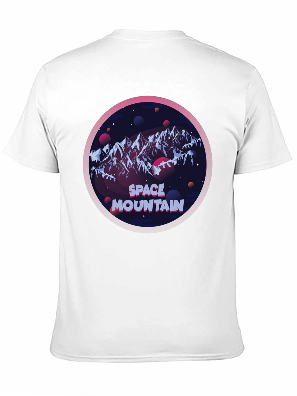 Space Mountain Graphic T-Shirt - Black