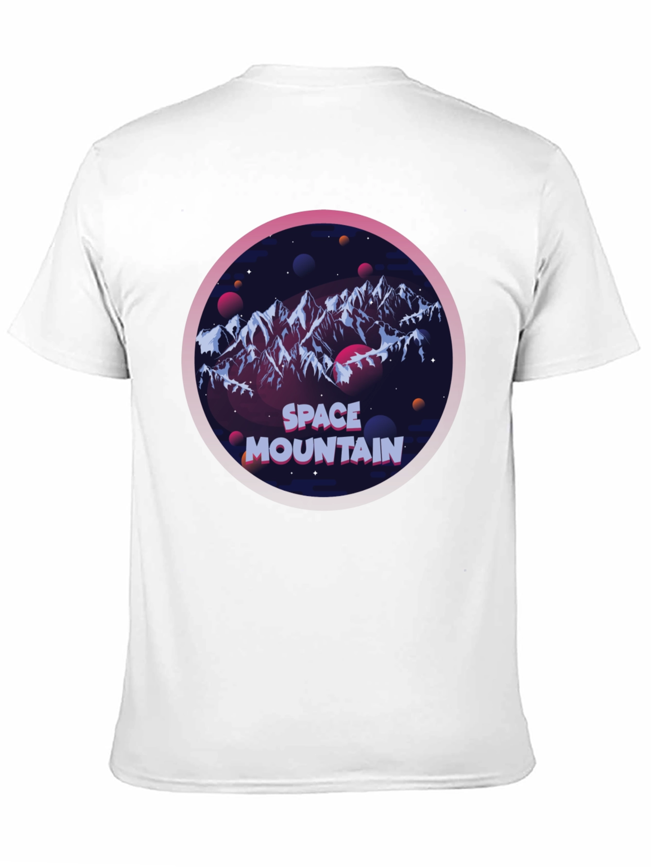 Space Mountain Graphic T-Shirt - Black