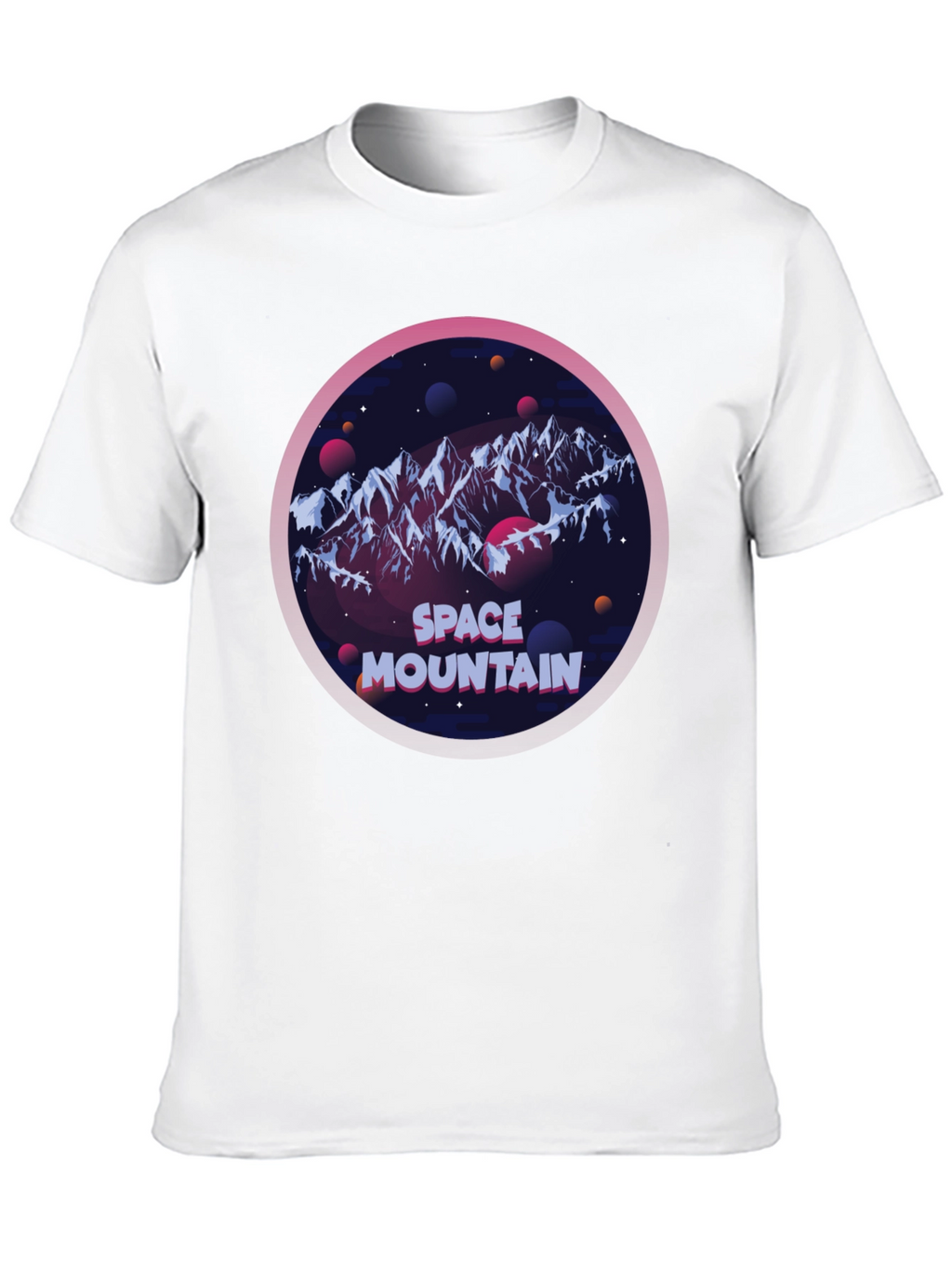 Space Mountain Graphic T-Shirt - Black