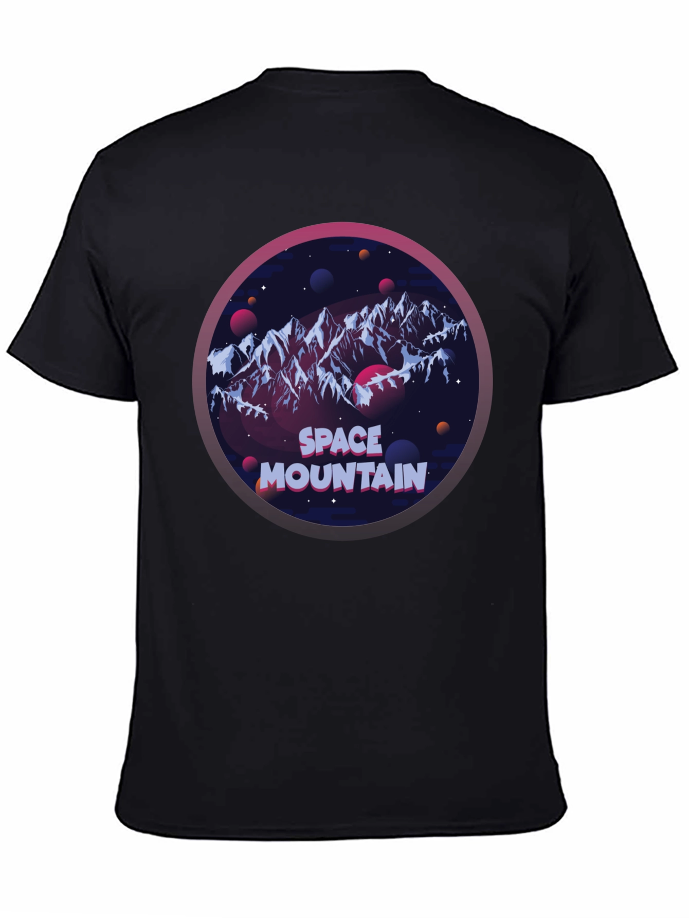 Space Mountain Graphic T-Shirt - Black