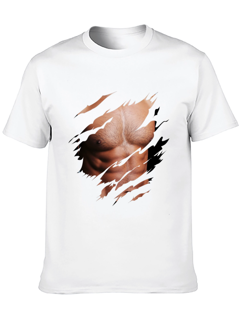 Muscle Illusion Graphic Tee - Ripped Shirt Design