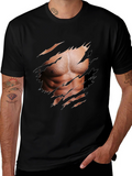 Muscle Illusion Graphic Tee - Ripped Shirt Design
