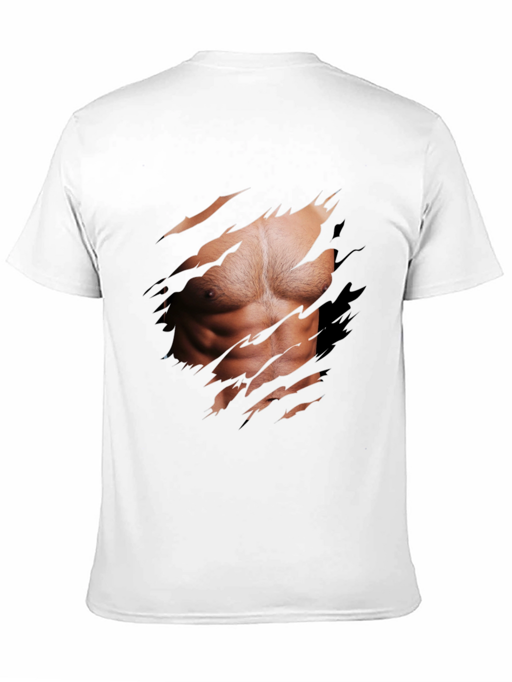 Muscle Illusion Graphic Tee - Ripped Shirt Design