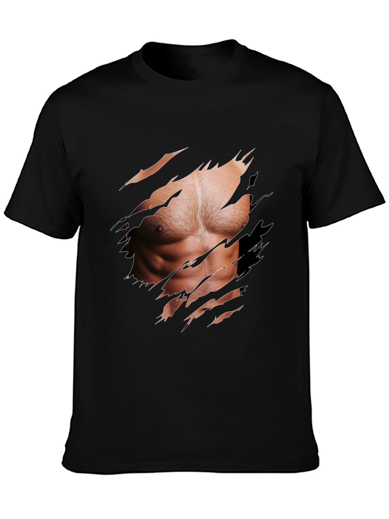 Muscle Illusion Graphic Tee - Ripped Shirt Design