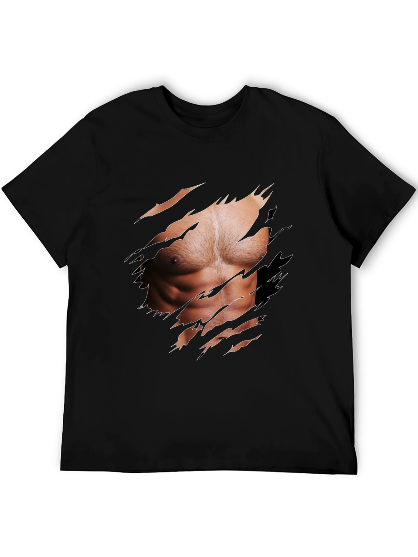 Muscle Illusion Graphic Tee - Ripped Shirt Design
