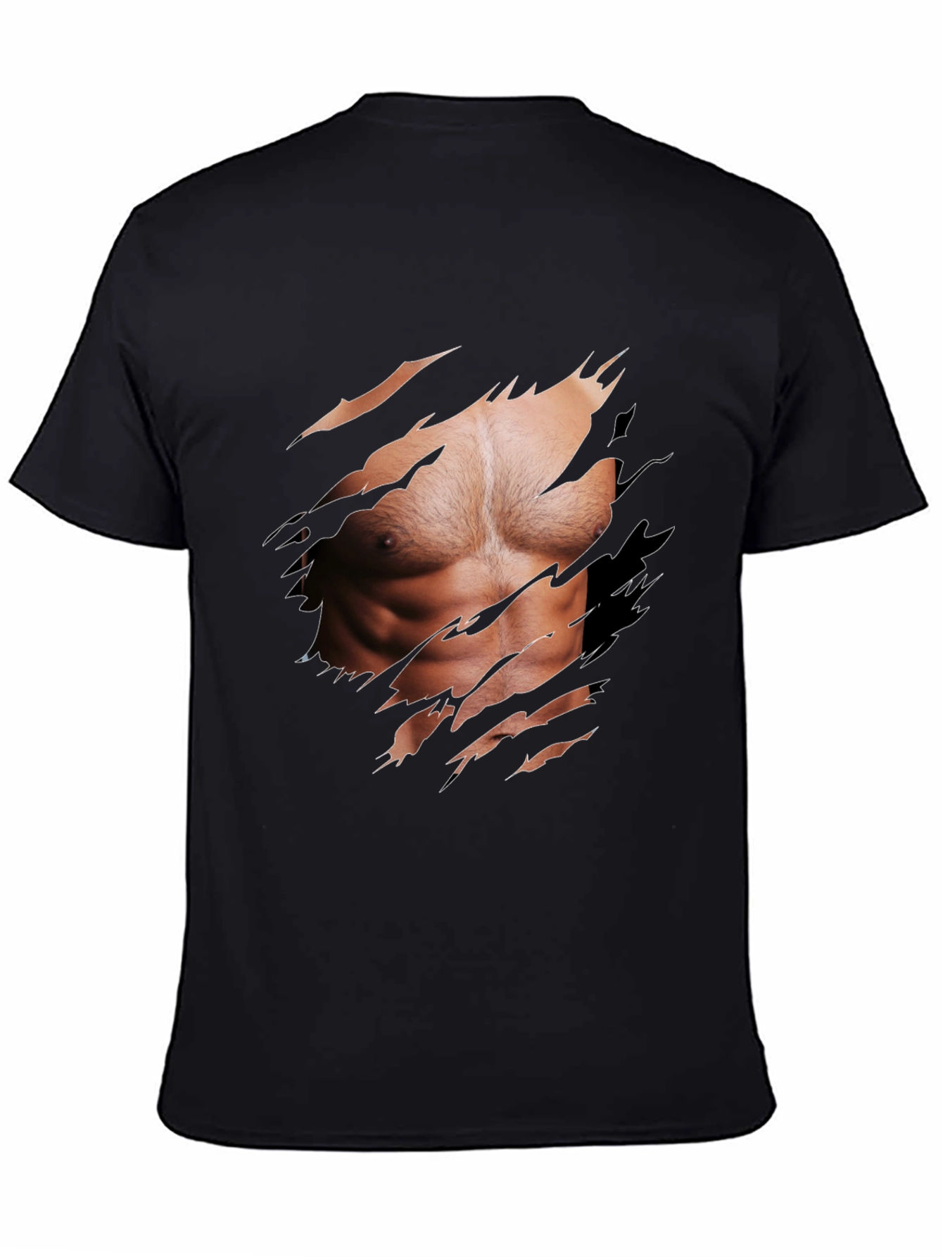 Muscle Illusion Graphic Tee - Ripped Shirt Design