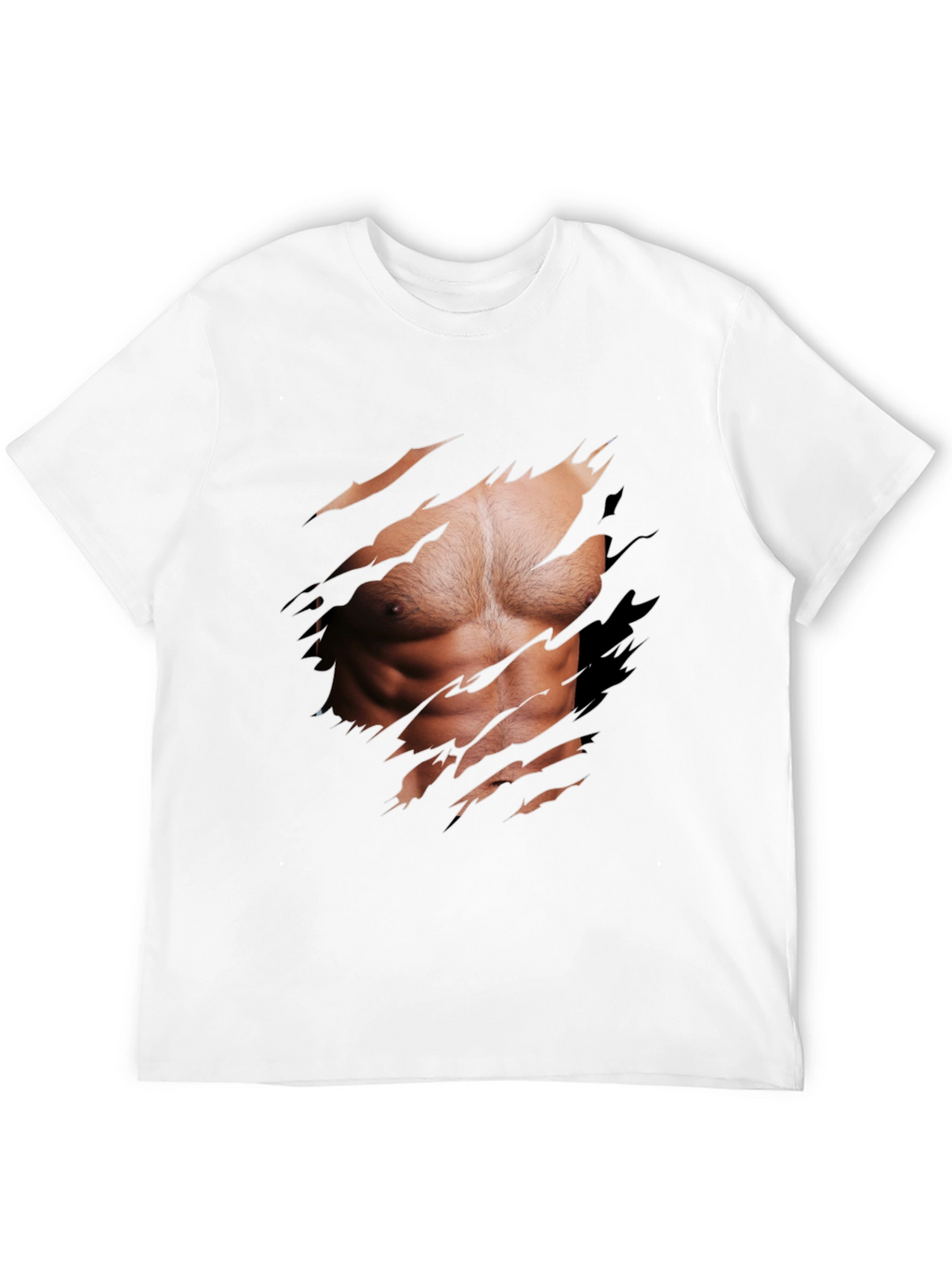 Muscle Illusion Graphic Tee - Ripped Shirt Design