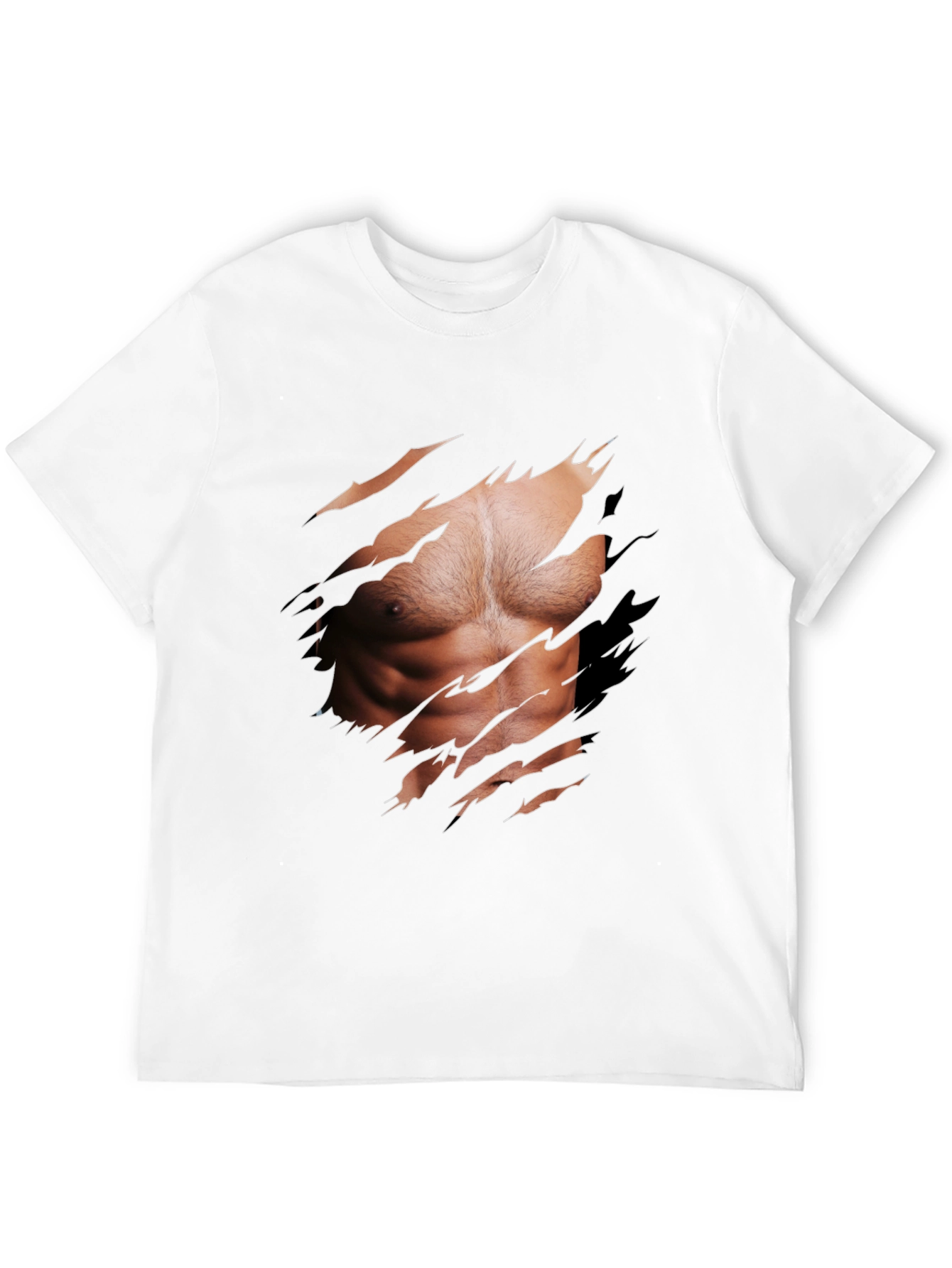 Muscle Illusion Graphic Tee - Ripped Shirt Design