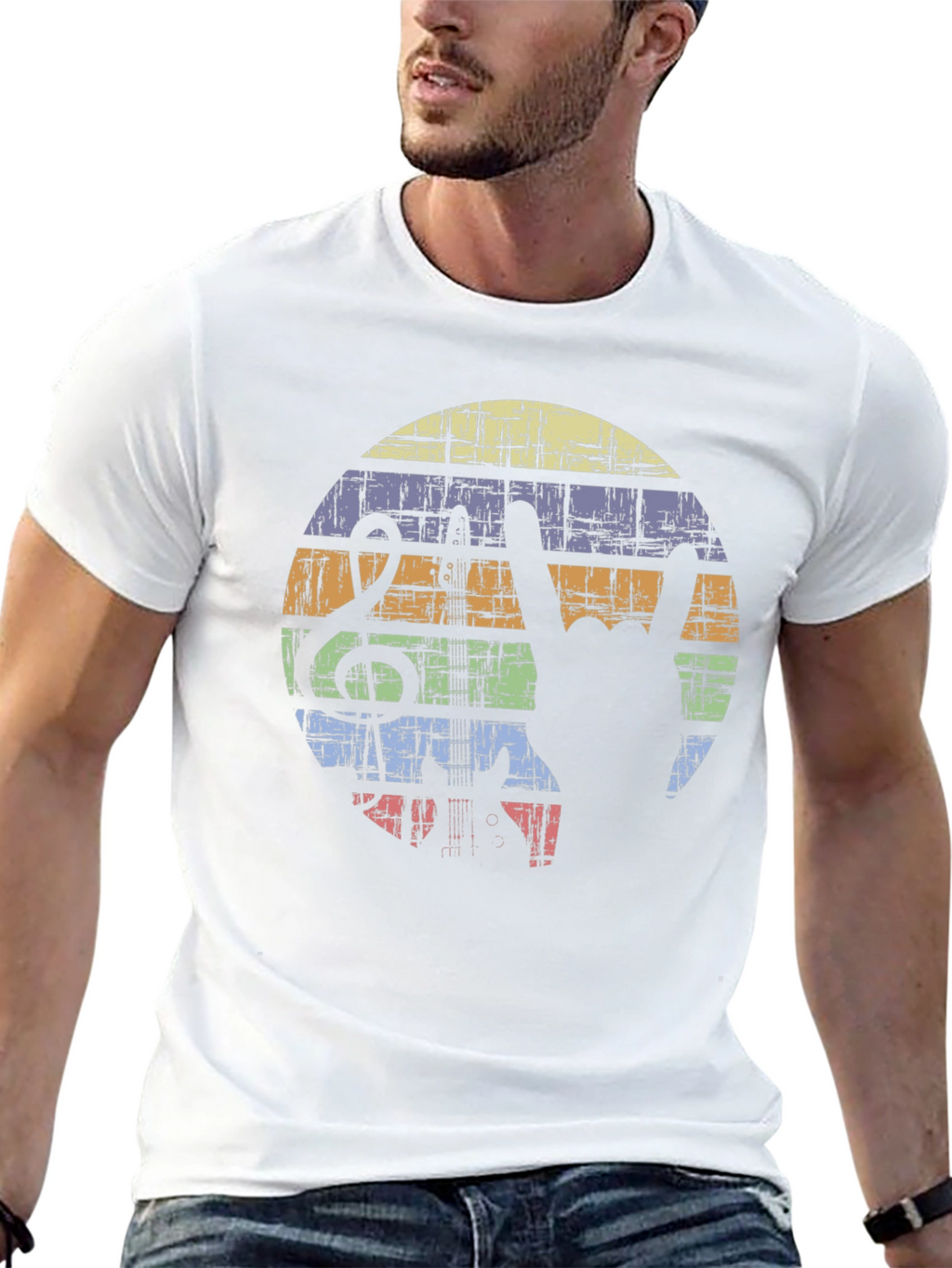 Retro Rock Music T-Shirt