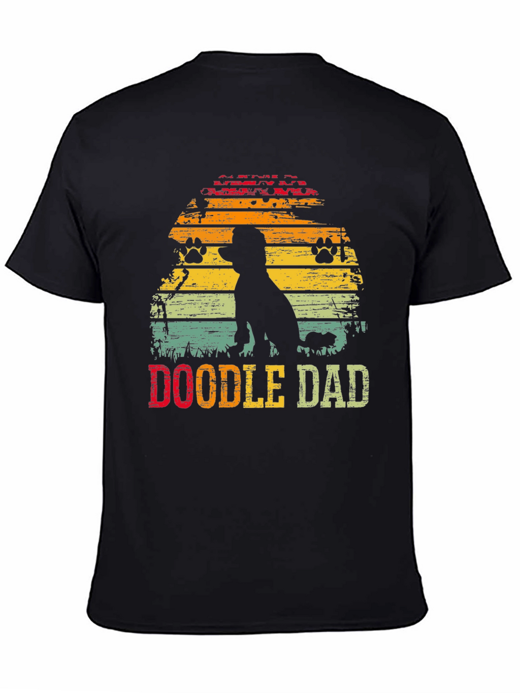 Doodle Dad Sunset T-Shirt – Vintage Dog Lover Graphic Tee