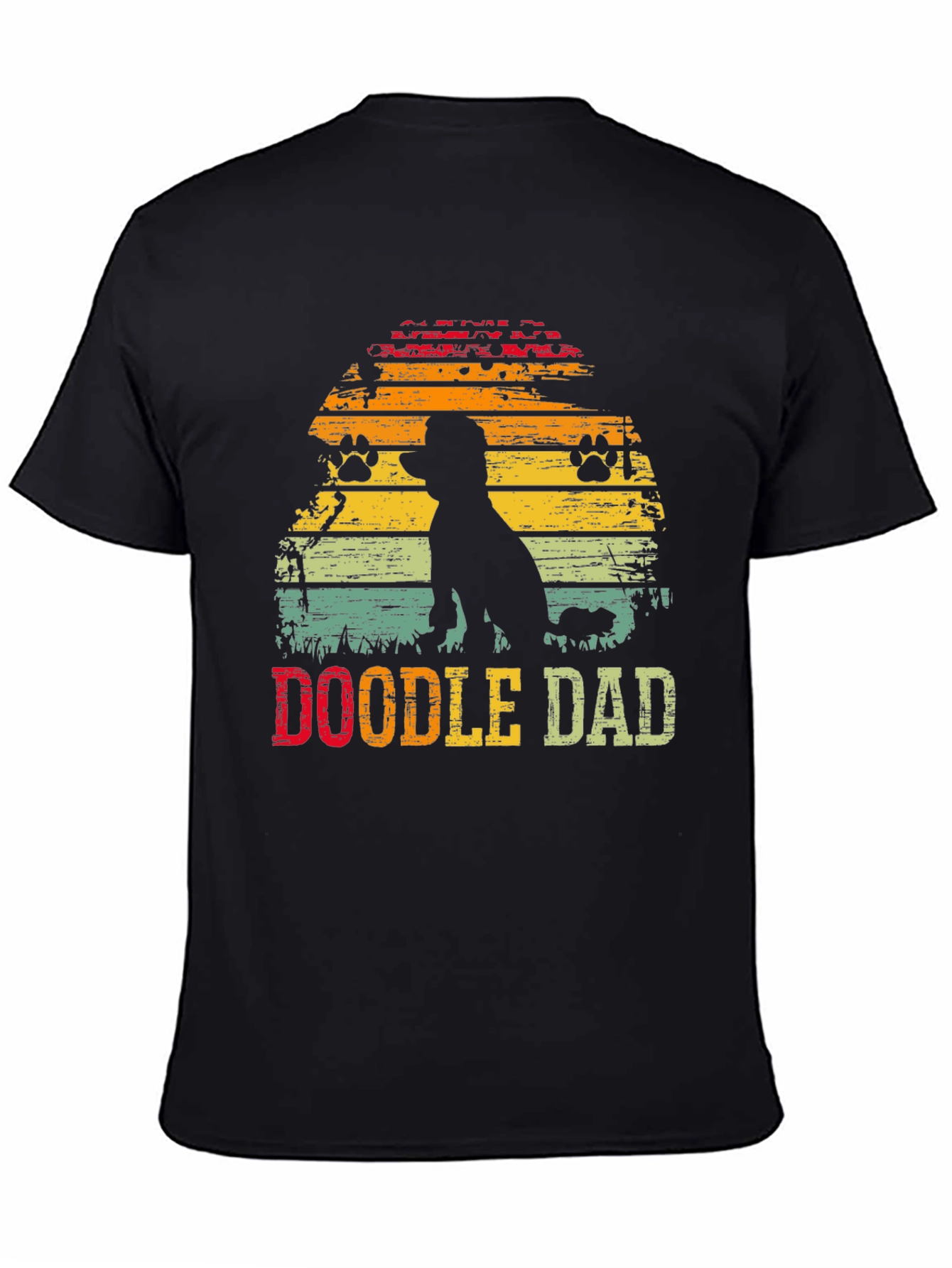 Doodle Dad Sunset T-Shirt – Vintage Dog Lover Graphic Tee