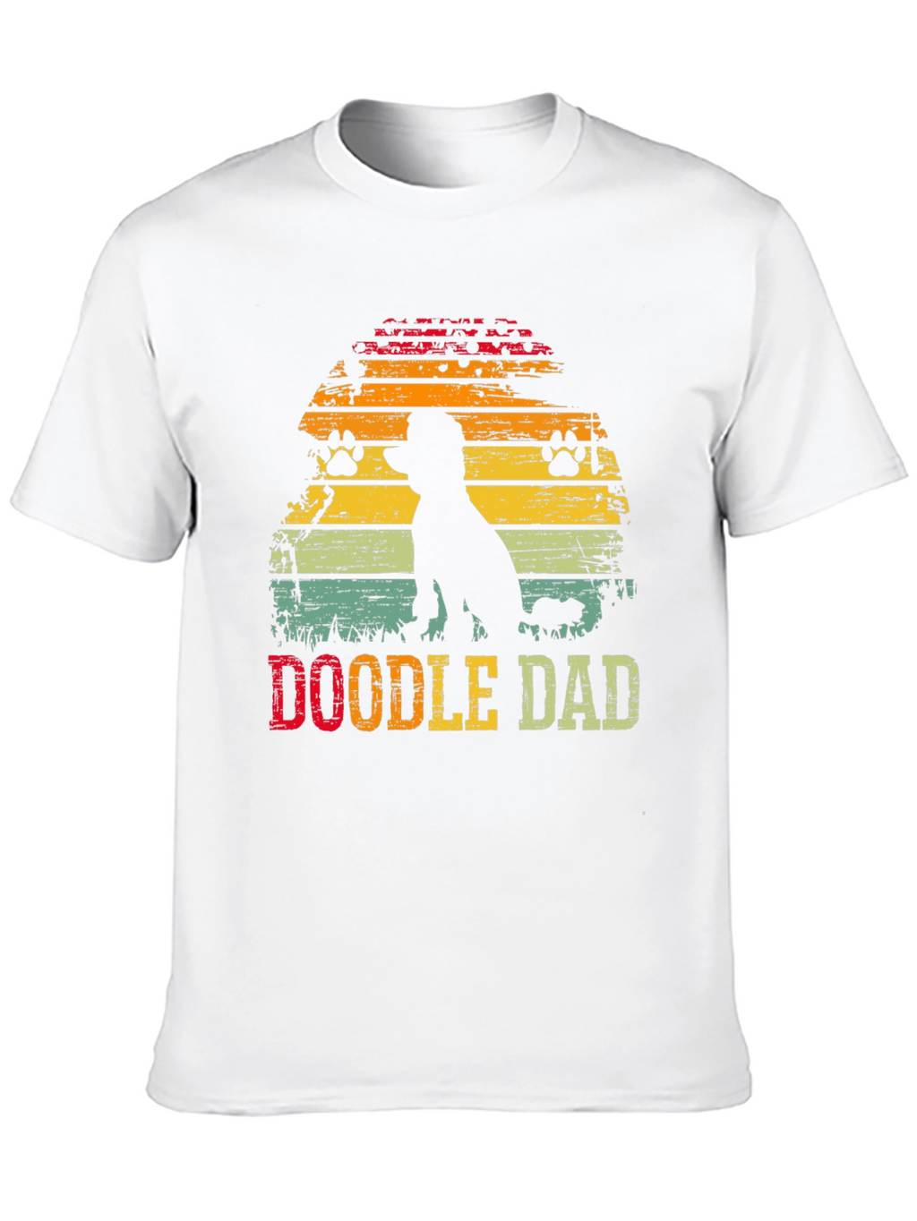 Doodle Dad Sunset T-Shirt – Vintage Dog Lover Graphic Tee