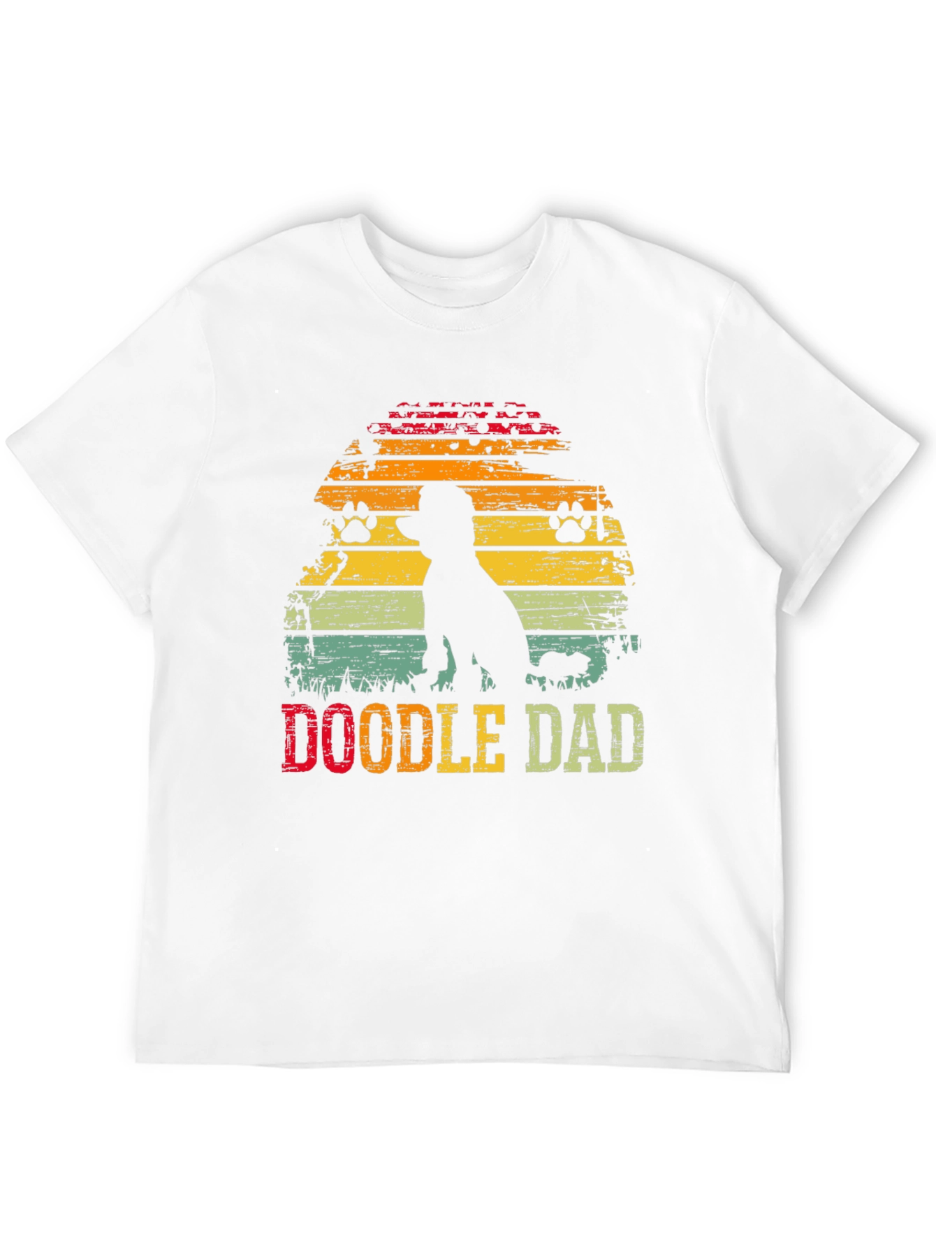 Doodle Dad Sunset T-Shirt – Vintage Dog Lover Graphic Tee