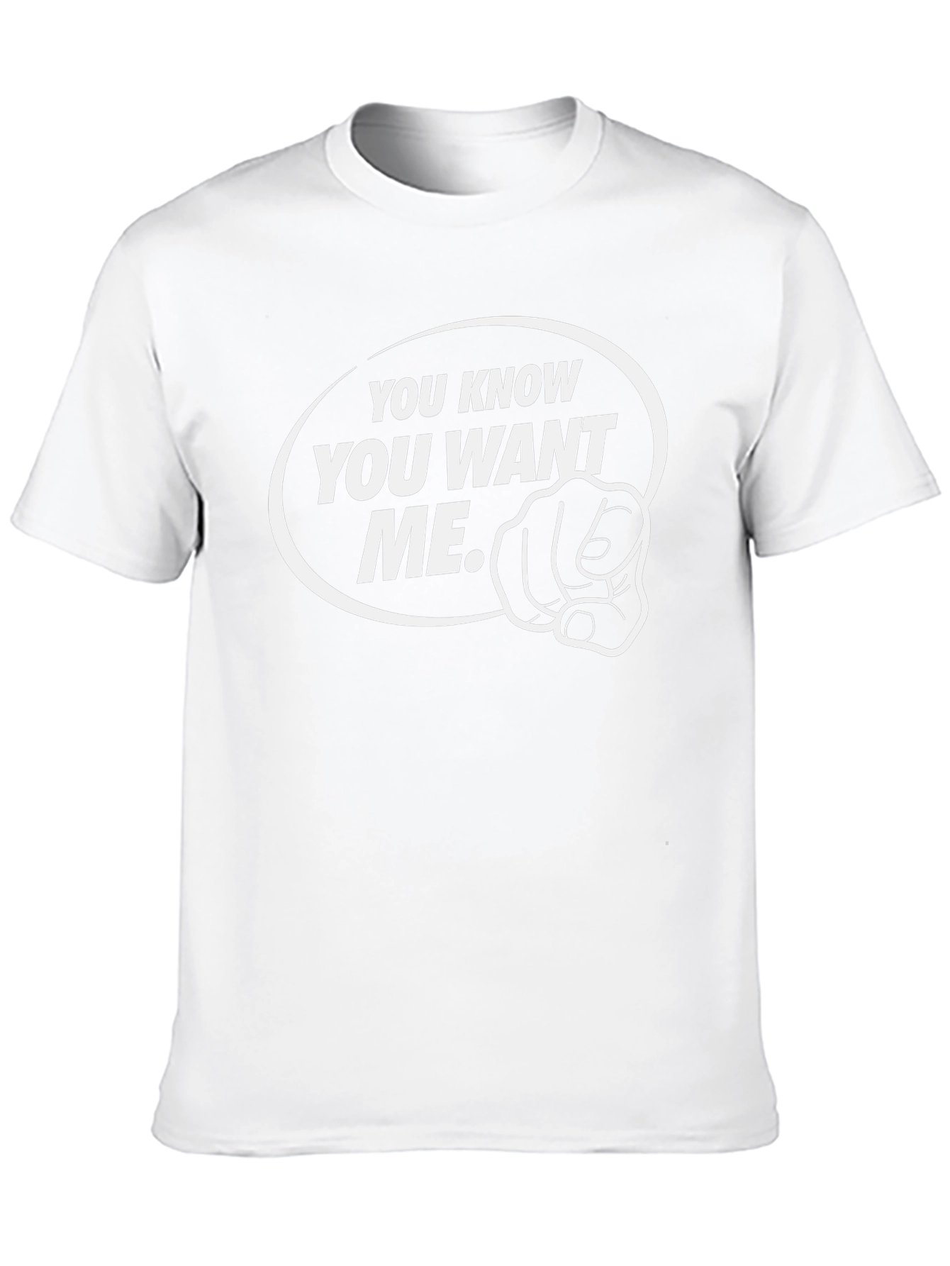 You Know You Want Me Black Graphic Tee