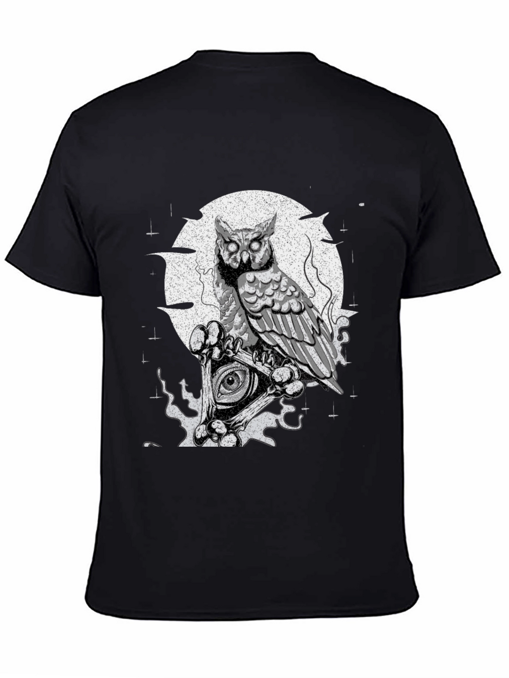 Owl Illuminati T-Shirt - Mens Black Graphic Tee