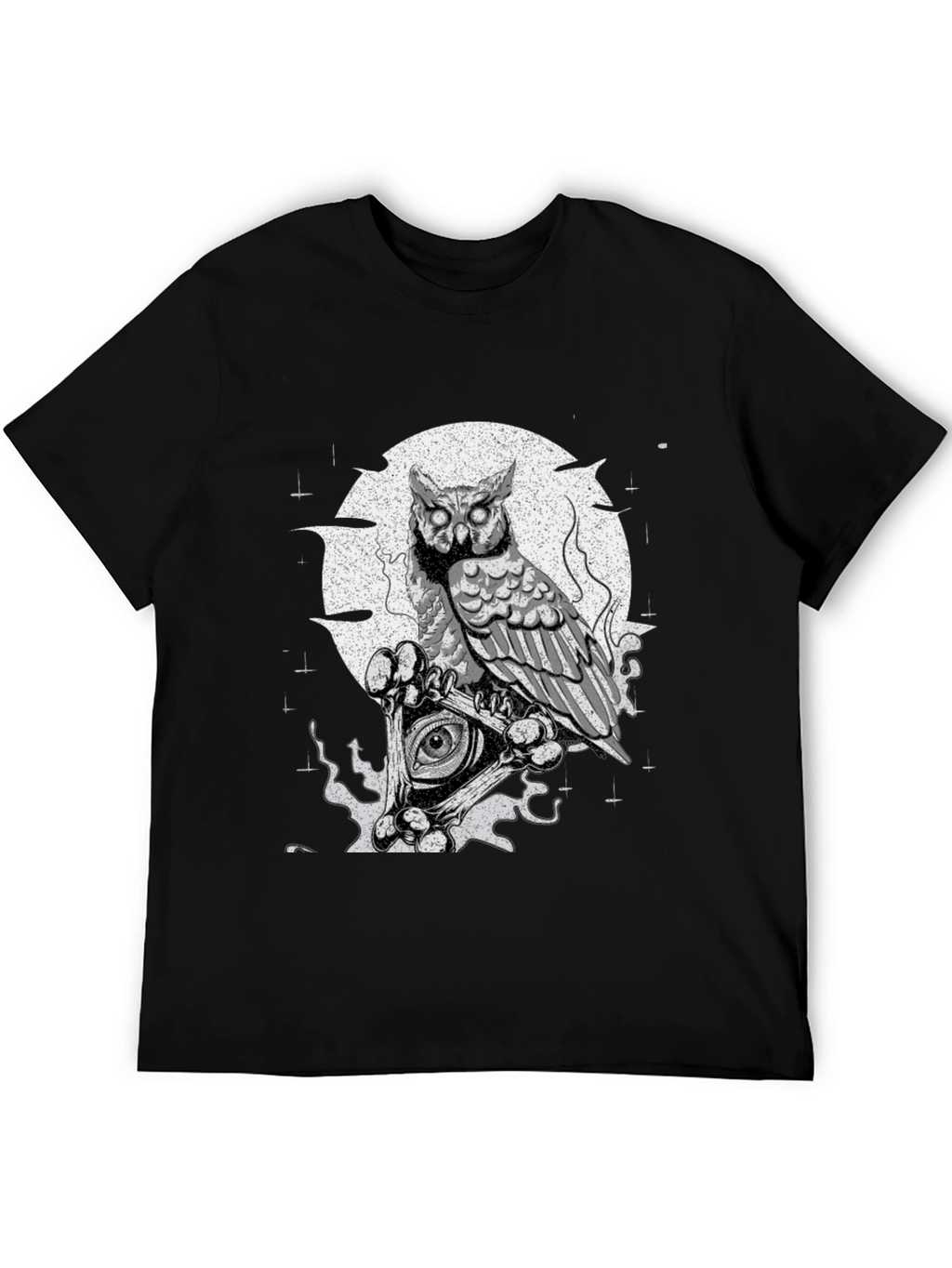 Owl Illuminati T-Shirt - Mens Black Graphic Tee