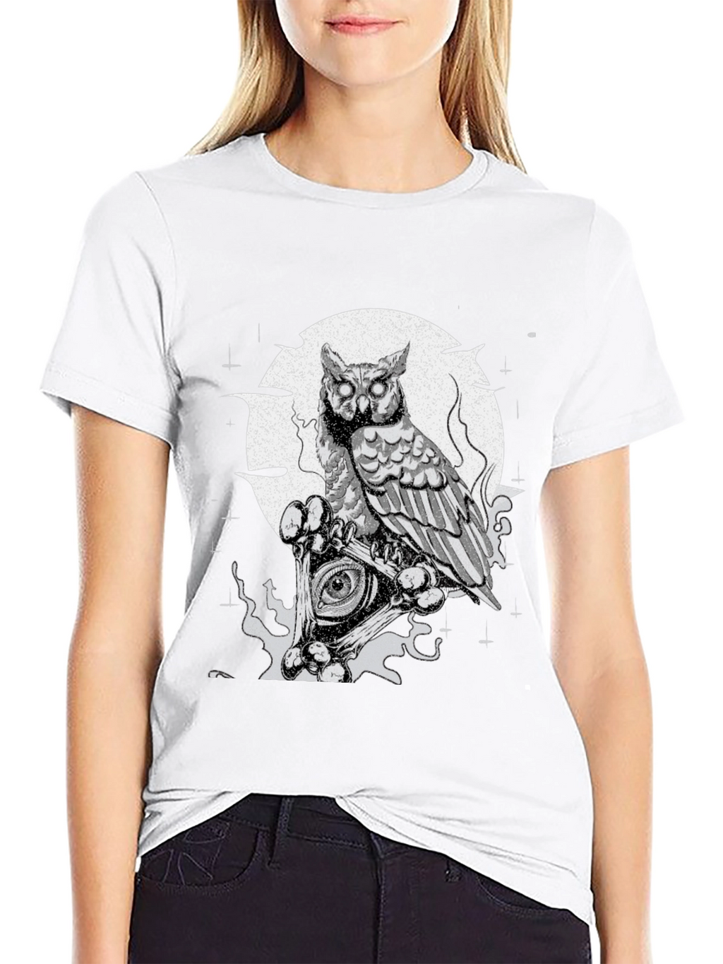 Owl Illuminati T-Shirt - Mens Black Graphic Tee