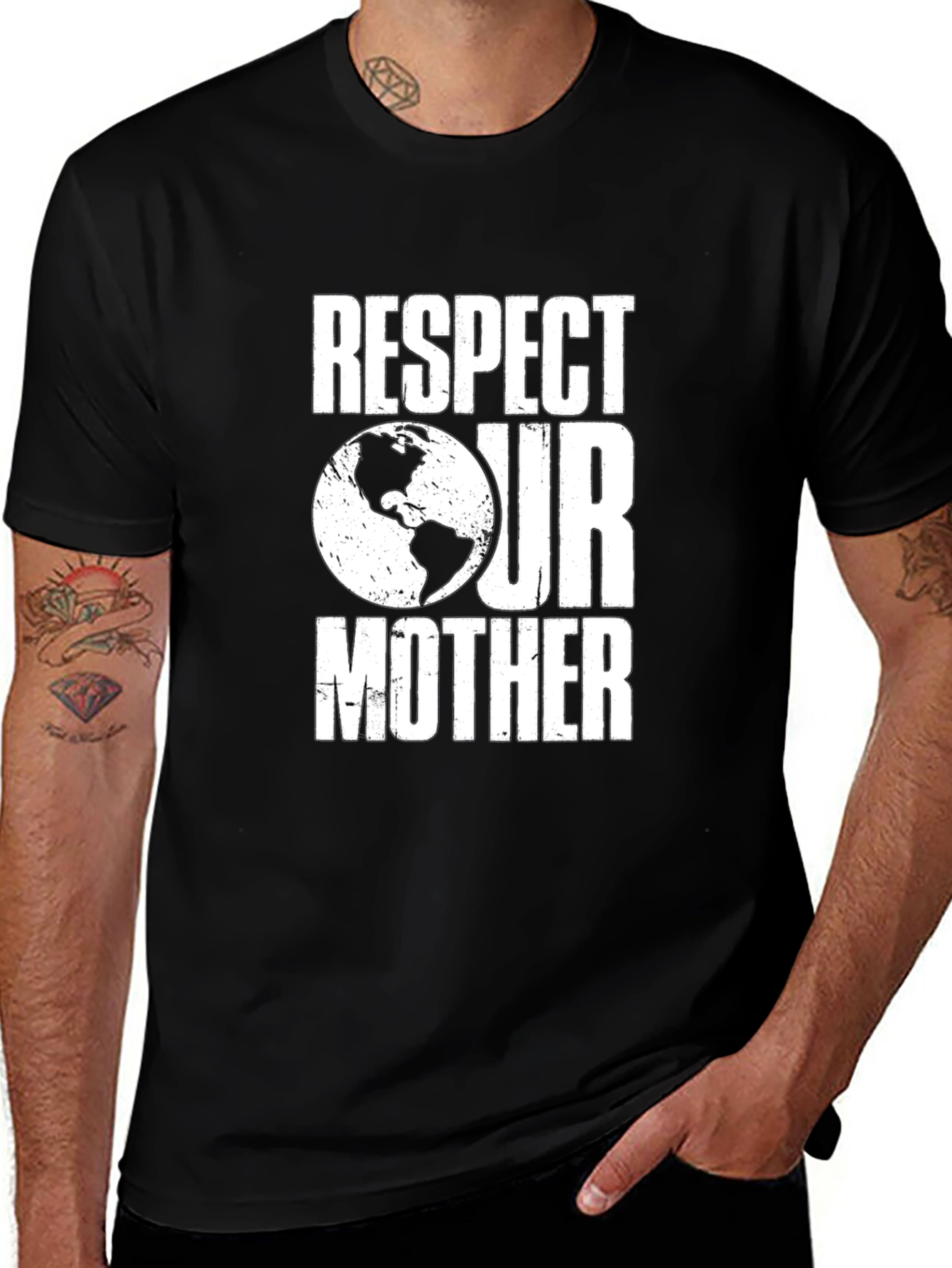 Respect Our Mother Earth T-Shirt - Environmental Awareness