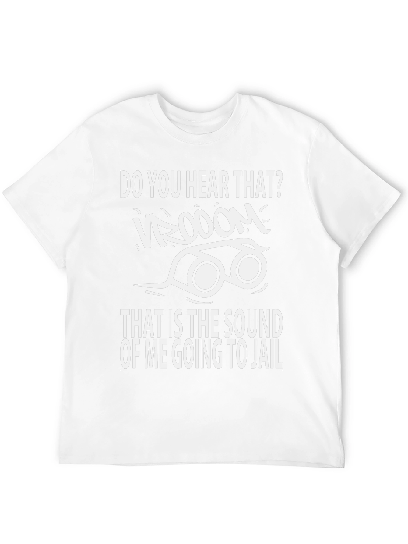Vroom Going to Jail Black Graphic Tee