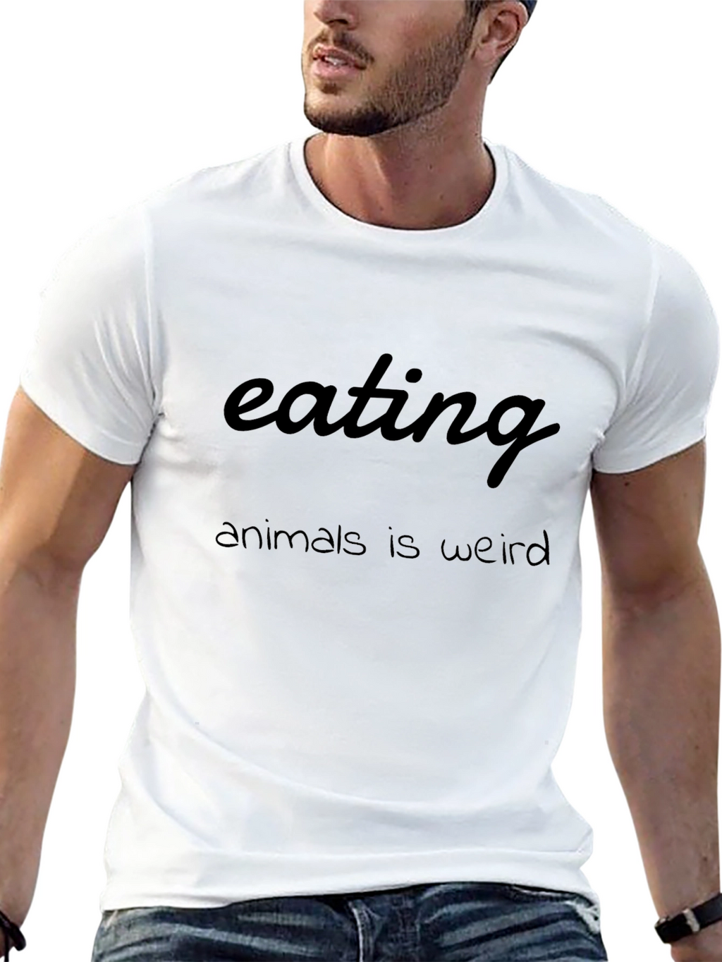 Eating Animals Is Weird Graphic T-Shirt