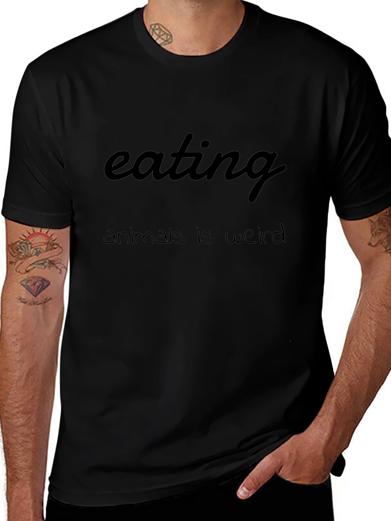 Eating Animals Is Weird Graphic T-Shirt