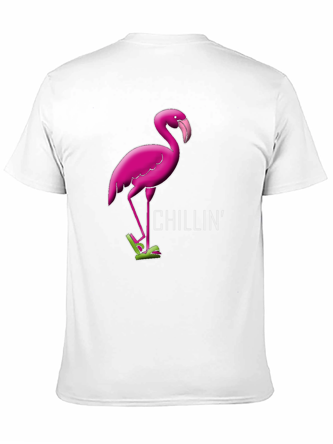 Chillin Flamingo Graphic Tee - Relaxed Style